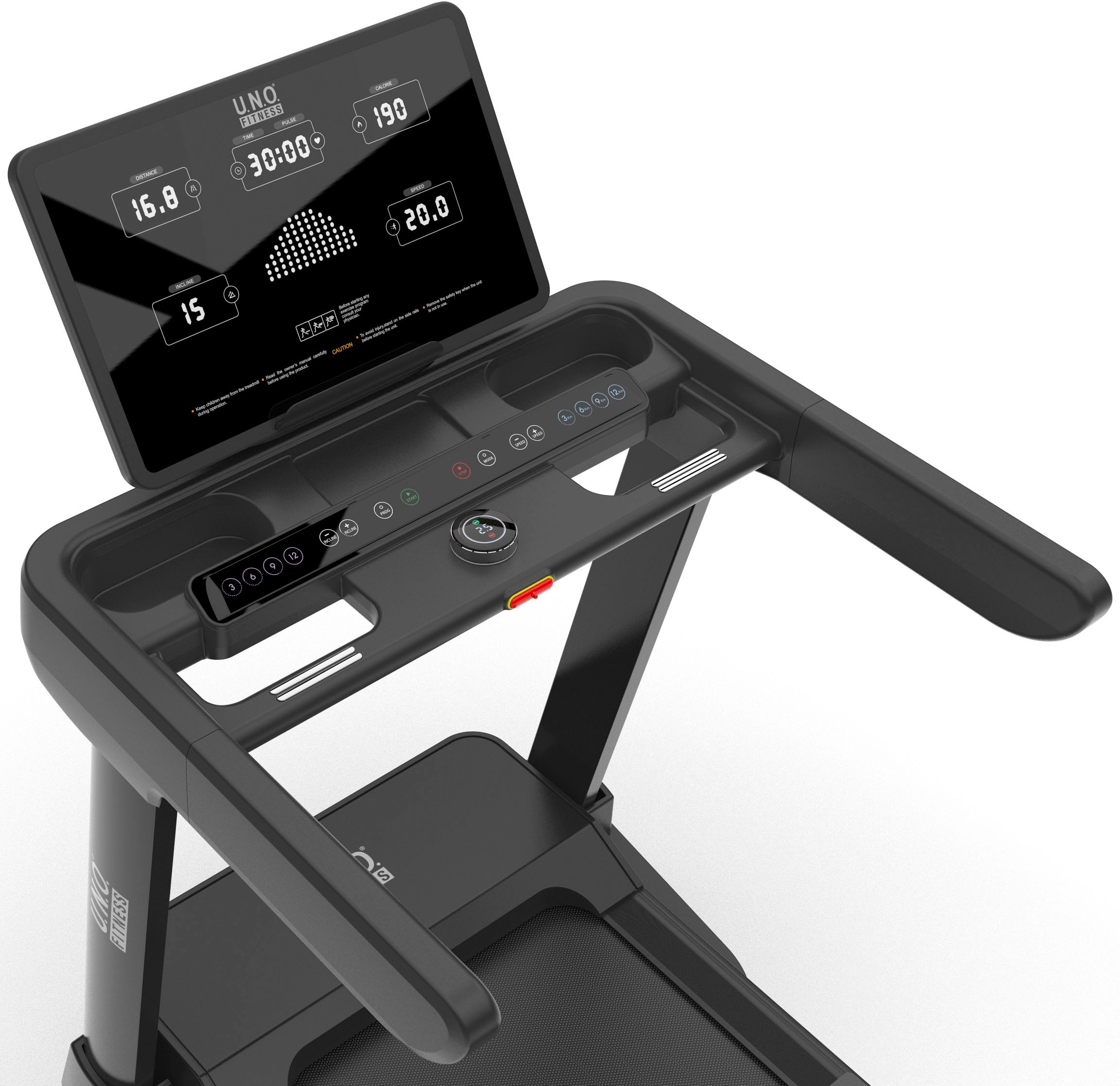 U.N.O. FITNESS Laufband »TM 10« bis max. 20 km/h, klappbar, mit Steigung, 150 kg max. Benutzergewicht