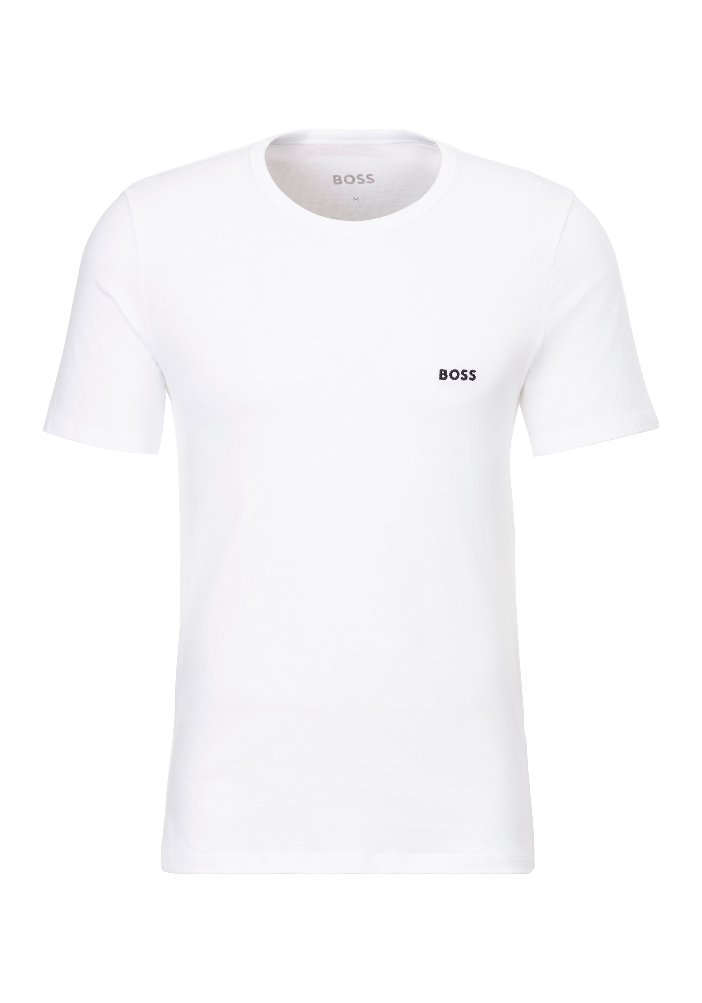 BOSS T-Shirt »TShirtRN 3P Classic«, mit BOSS Stickerei