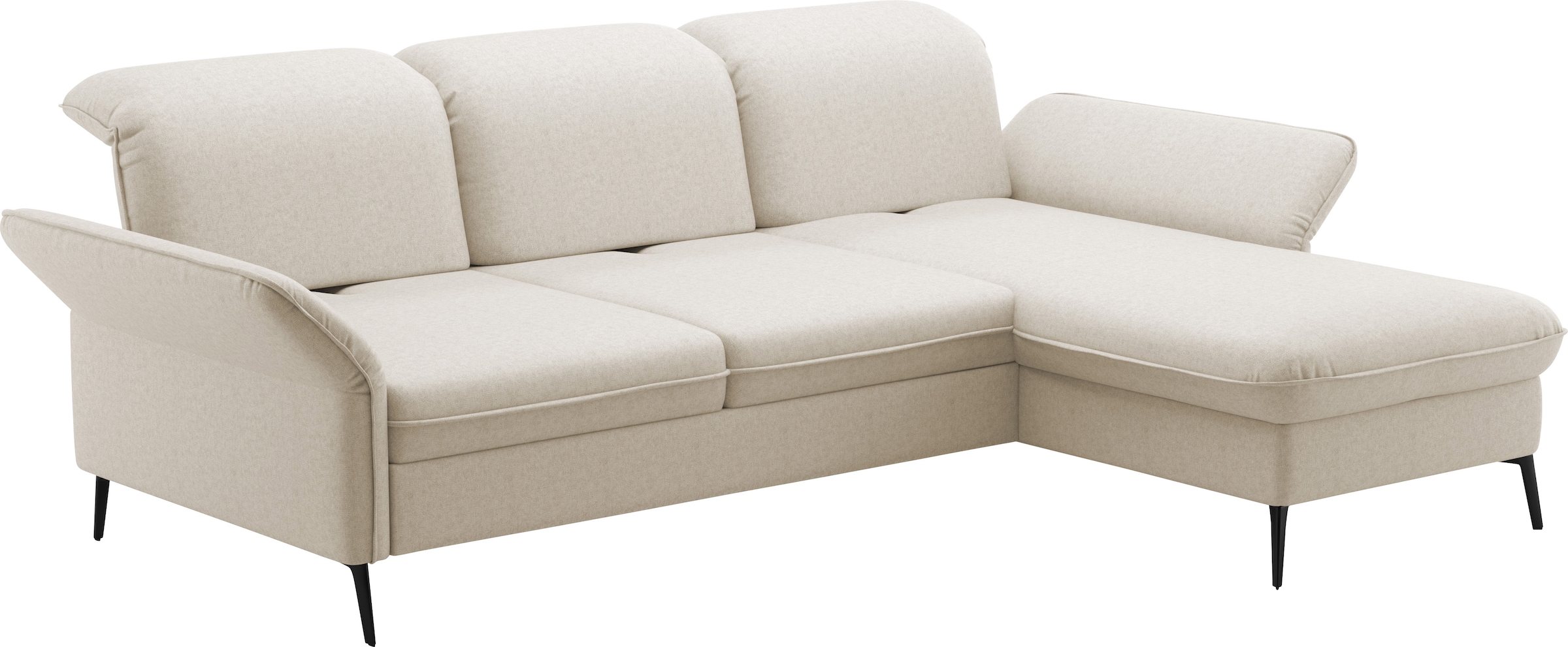 sit&more Ecksofa »Emely, inkl. Sitztiefenverstellung« wahlweise mit Bettfunktion,Bettkasten,Kopf- & Armteilverstellung