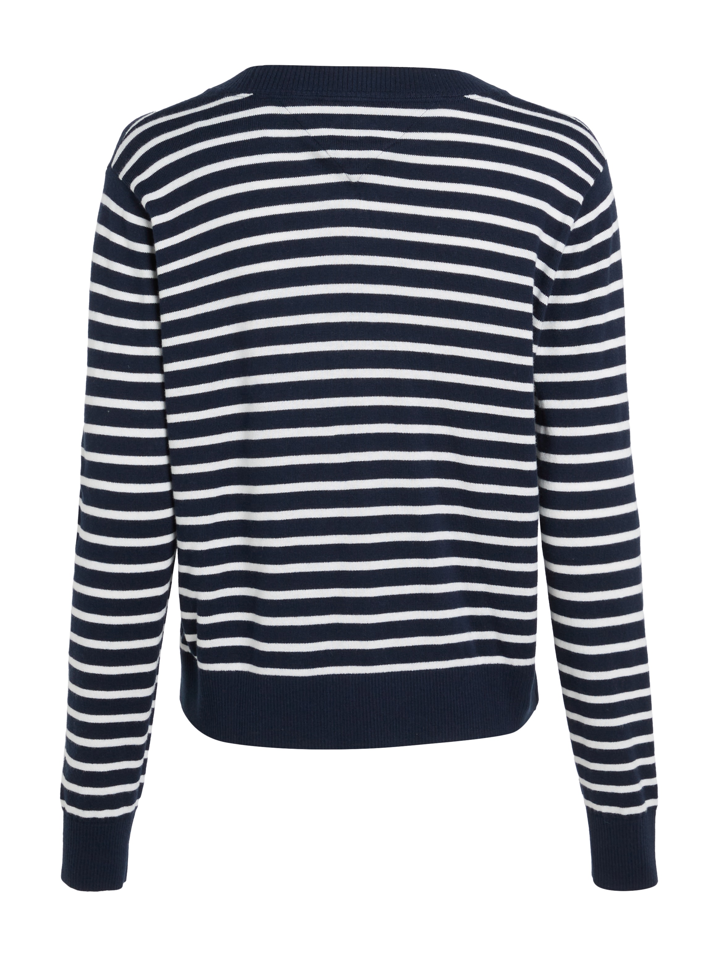 Tommy Jeans Curve V-Ausschnitt-Pullover »TJW ESSENTIAL VNECK SWEATER EXT«, in Großen Größen, V-Ausschnitt, mit Viskose
