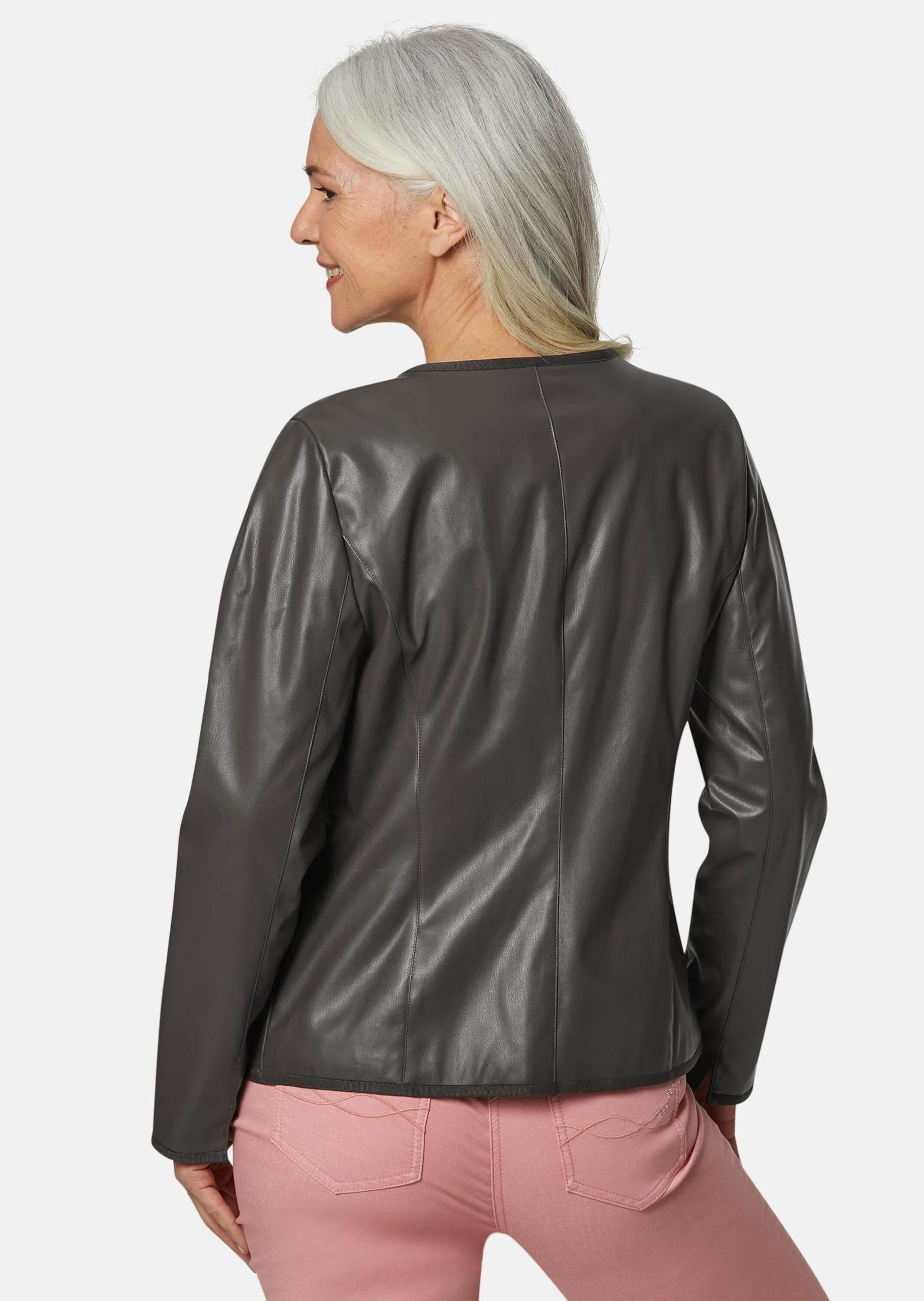 GOLDNER Lederimitatjacke »Ausdrucksstarke Lederimitatjacke mit supersoftem Griff«