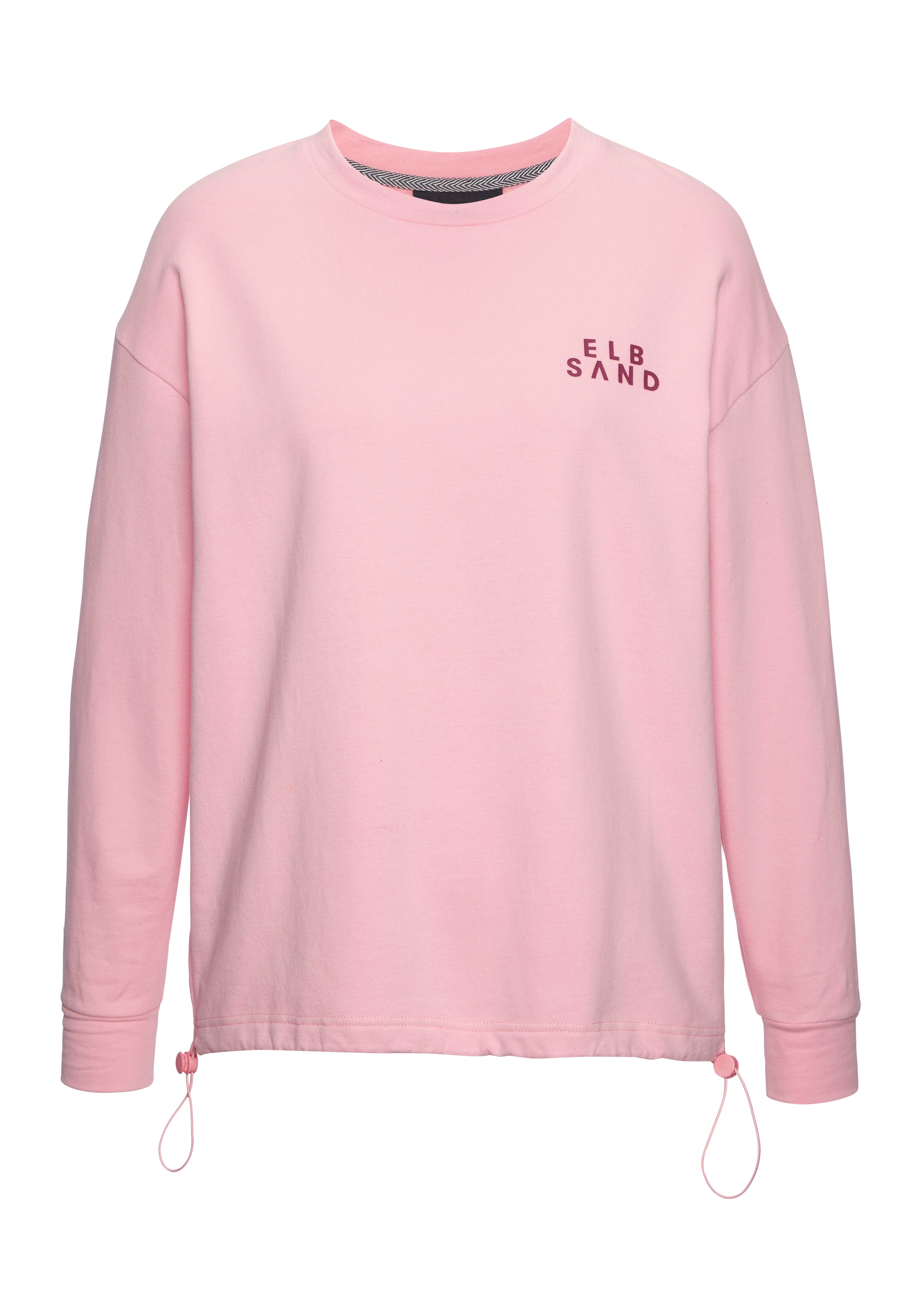 Elbsand Sweatshirt »Carisa«, mit verstellbarem Gummizug am Saum, lockere Passform, casual-sportlich
