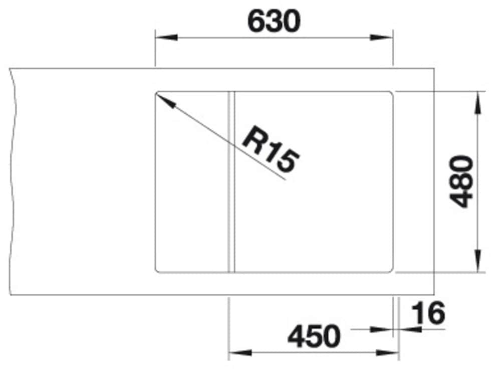 Blanco Granitspüle »ELON 45 S« 1 Stk. tlg. erhältlich in mehreren Farben, inklusive gratis Edelstahl-Tropfgitter