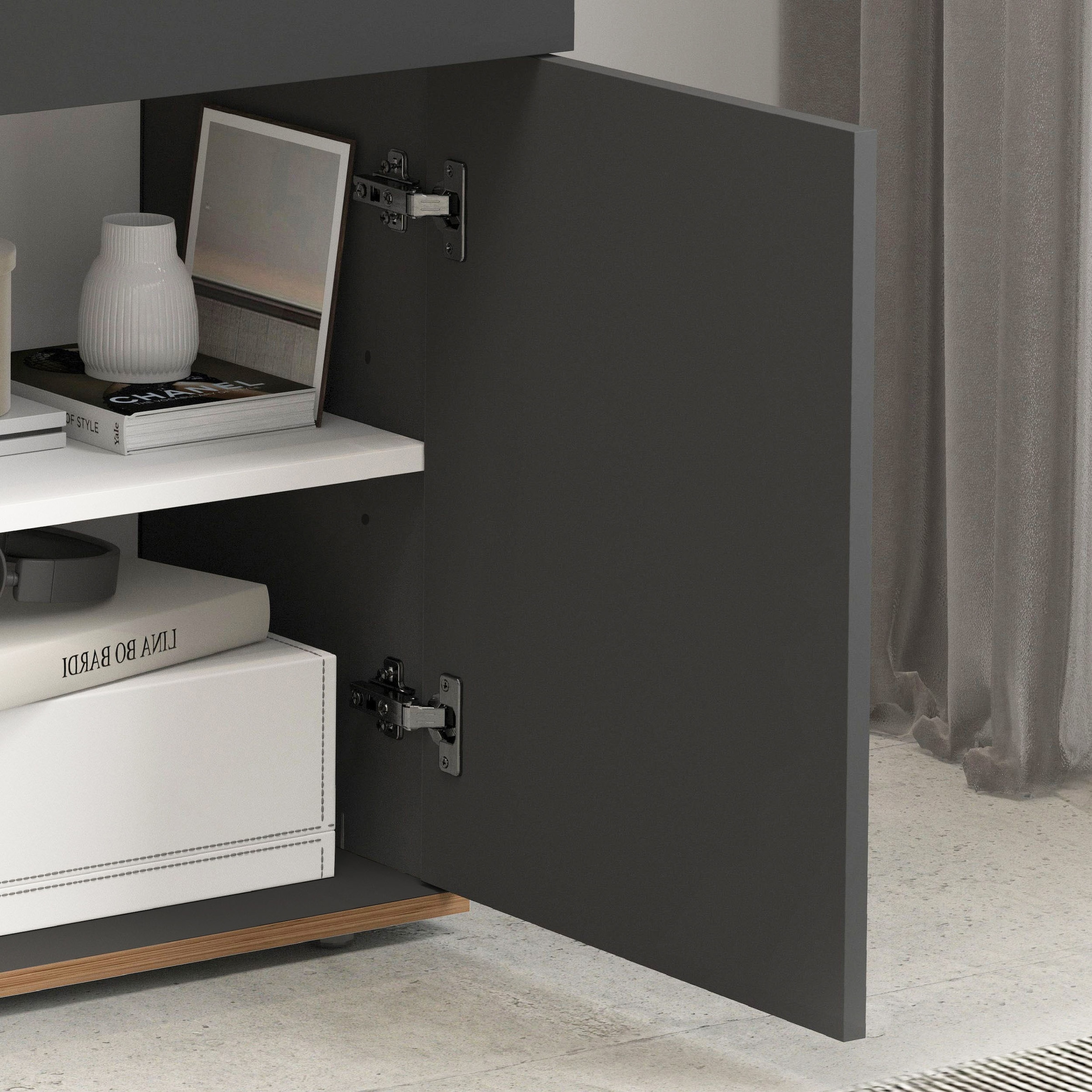 INOSIGN Sideboard »Garda, Kommode, Schrank, Kredenz«, 2 Türen, 1 Schublade,grifflos Breite 80,9 cm