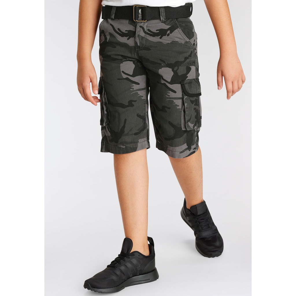 KIDSWORLD Bermudas »Bermudas+Gürtel«, (Set, 2 tlg., mit Gürtel), mit Textilgürtel