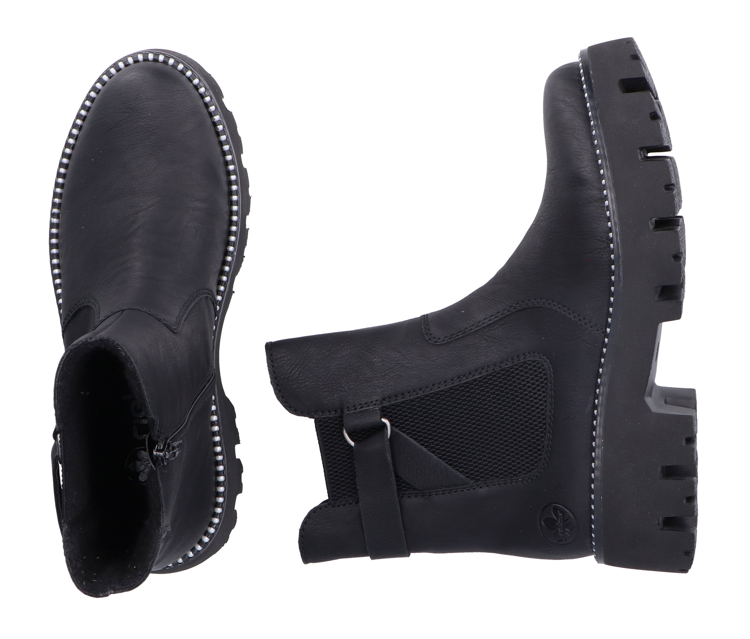 Rieker Chelseaboots, Schlupfboots, Stiefelette, Plateau, mit Innenreißverschluss