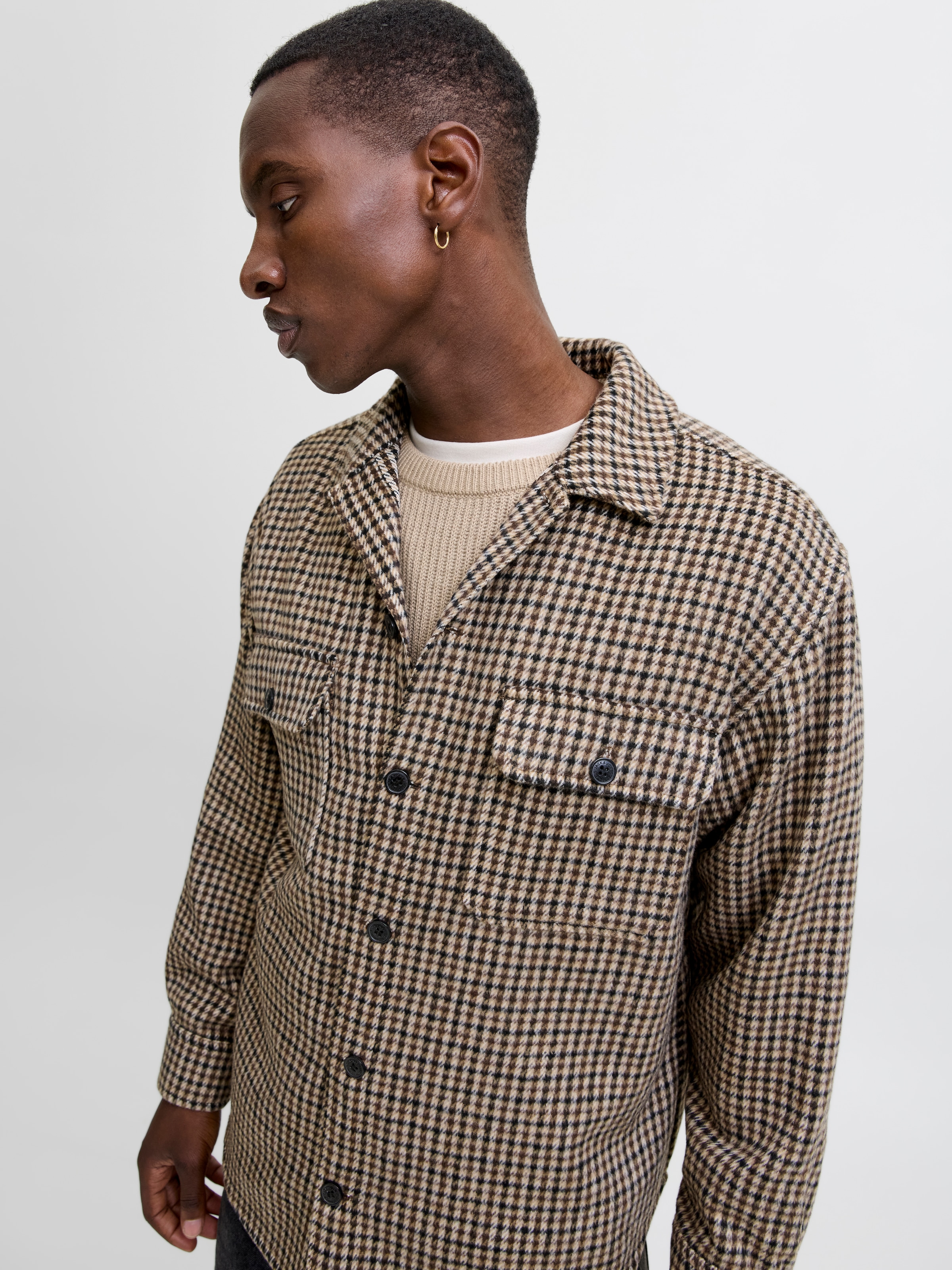 Jack & Jones Langarmhemd »JJEBRADLEY OLLIE OVERSHIRT LS NOOS«, mit Brusttaschen