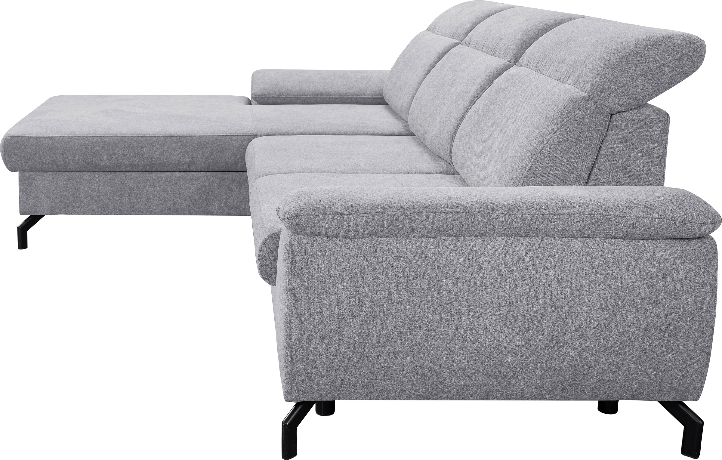WERK2 Ecksofa »Panama L-Form«, Modernes Sofa mit Schlaffunktion, Bettkasten, Kopfteile verstellbar