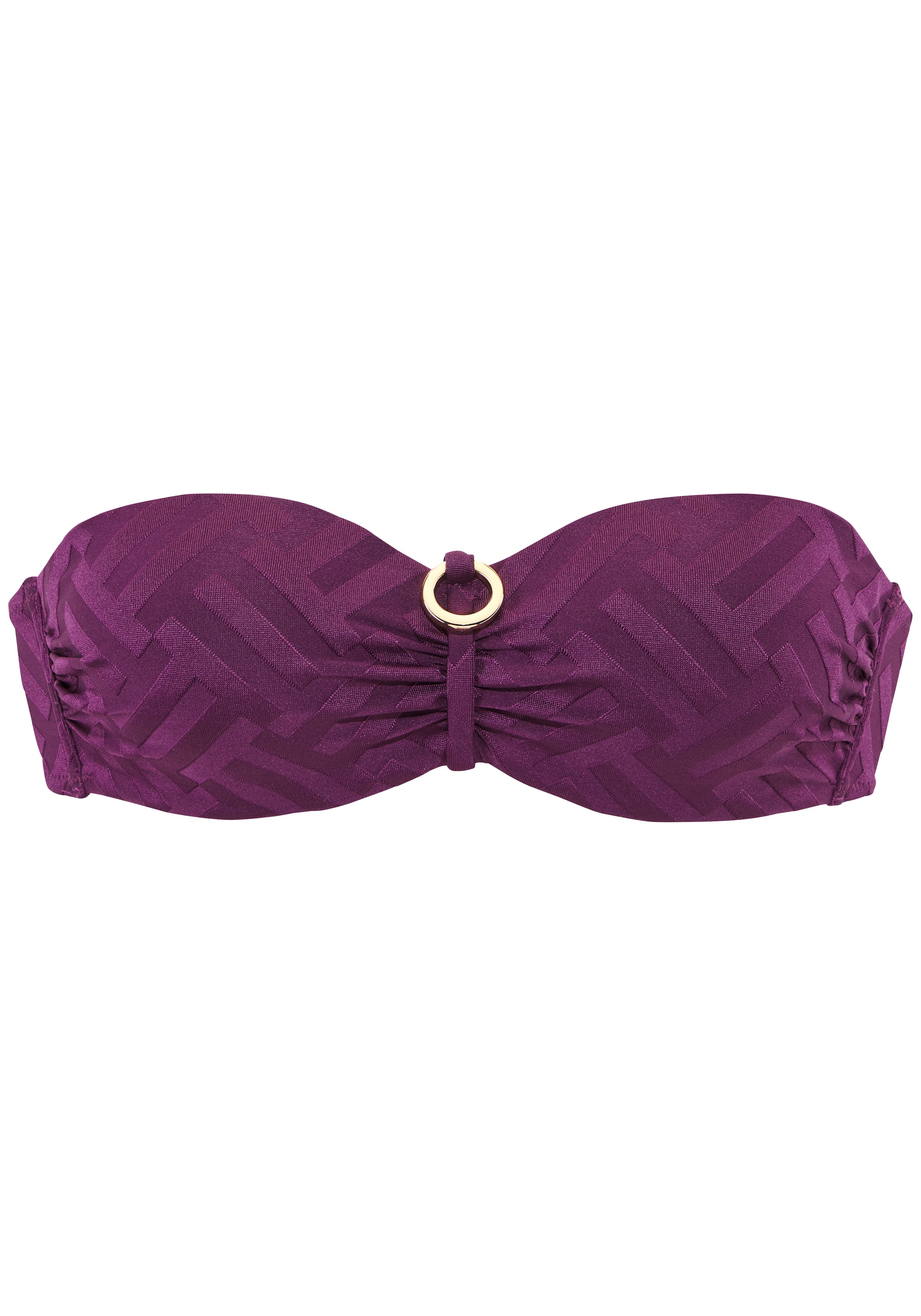LASCANA Bügel-Bandeau-Bikini-Top »Harper« aus eleganter Strukturware