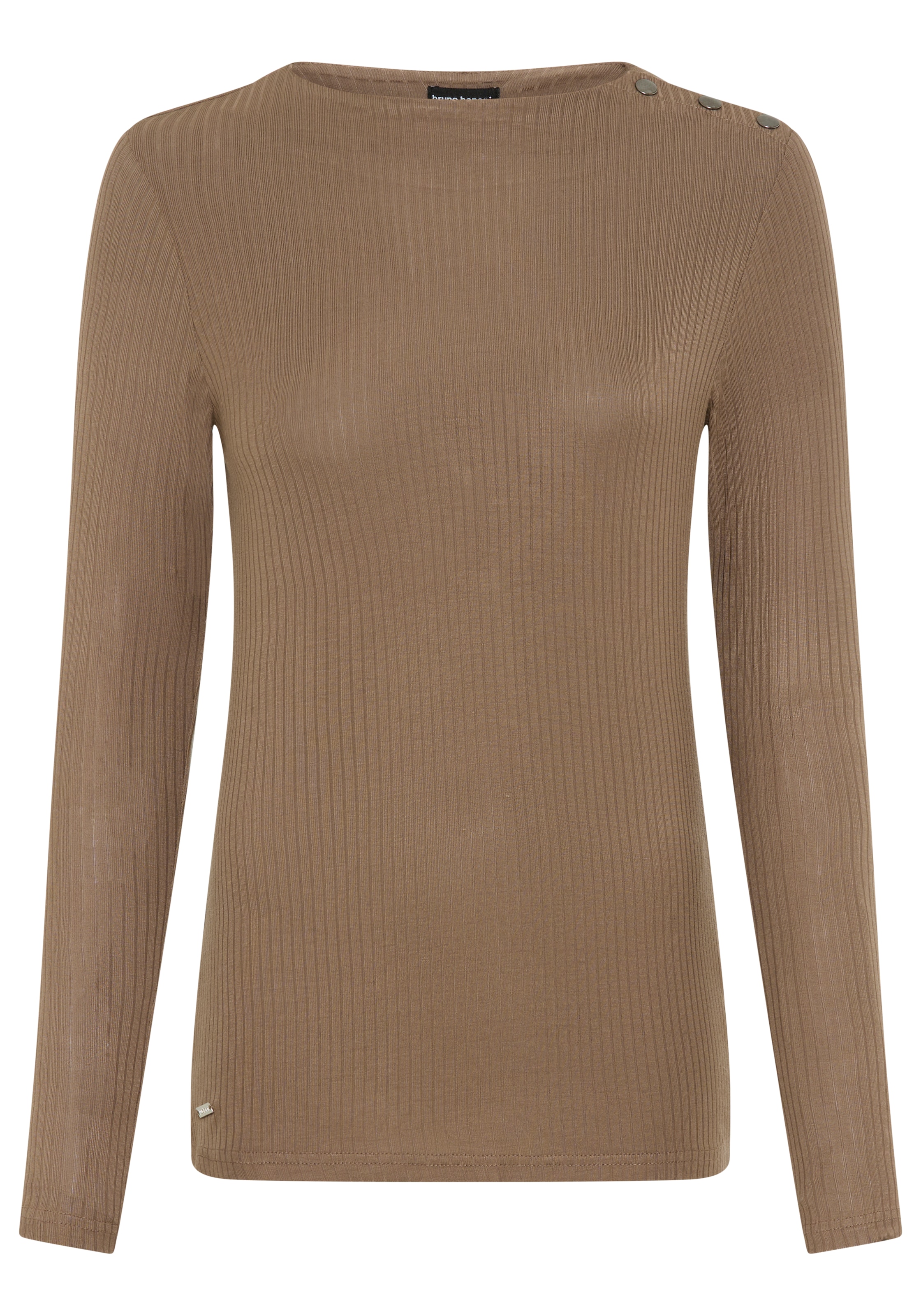 Bruno Banani Longsleeve mit Druckknopf-Detail auf der Schulter - NEUE KOLLEKTION