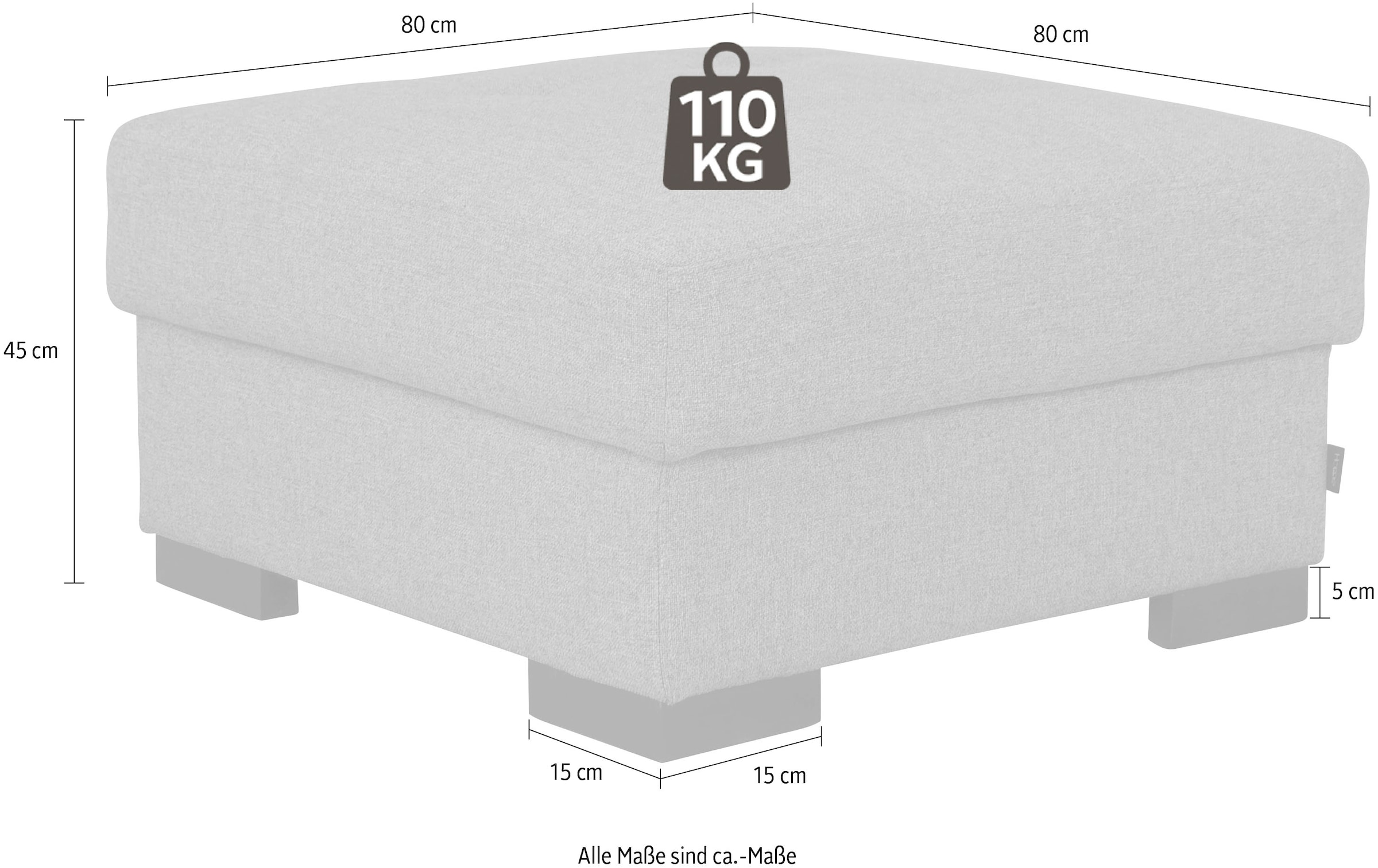Home affaire Stauraumhocker »Tulio« mit Stauraum