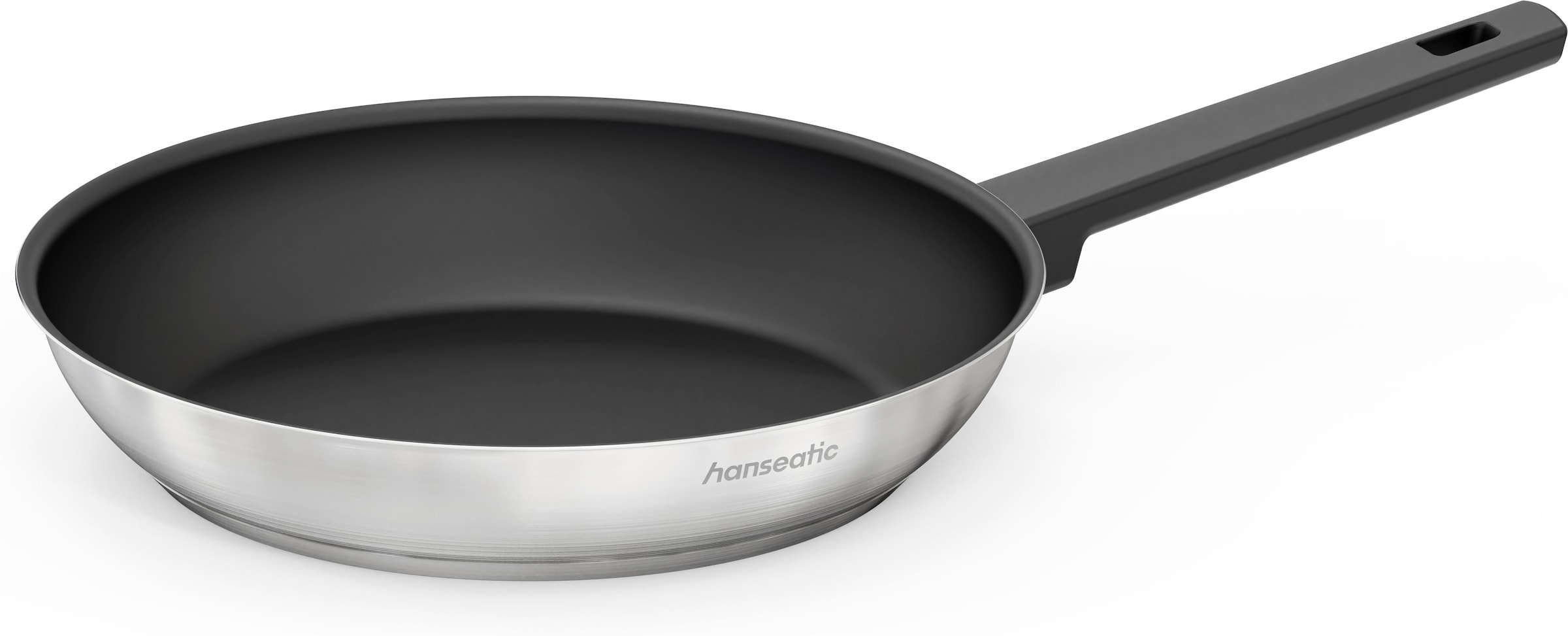 Hanseatic Pfannen-Set »SMART« Edelstahl 18/10 Set, 1x Pfanne Ø 20 cm, 24 cm und 28 cm, 3 tlg. Pfannen mit Antihaftbeschichtung, für alle Herdarten, inkl. Induktion