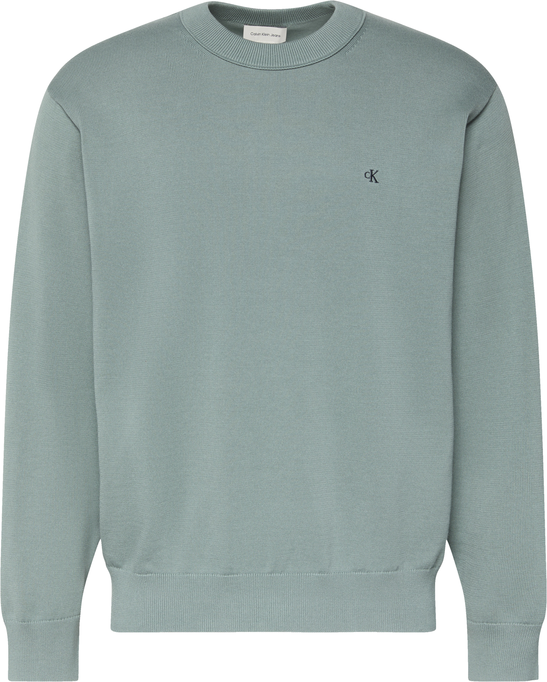 Calvin Klein Jeans Strickpullover »LS EZ COTTON CREWNK SWEATER 12GG« Mit Rundhalsausschnitt