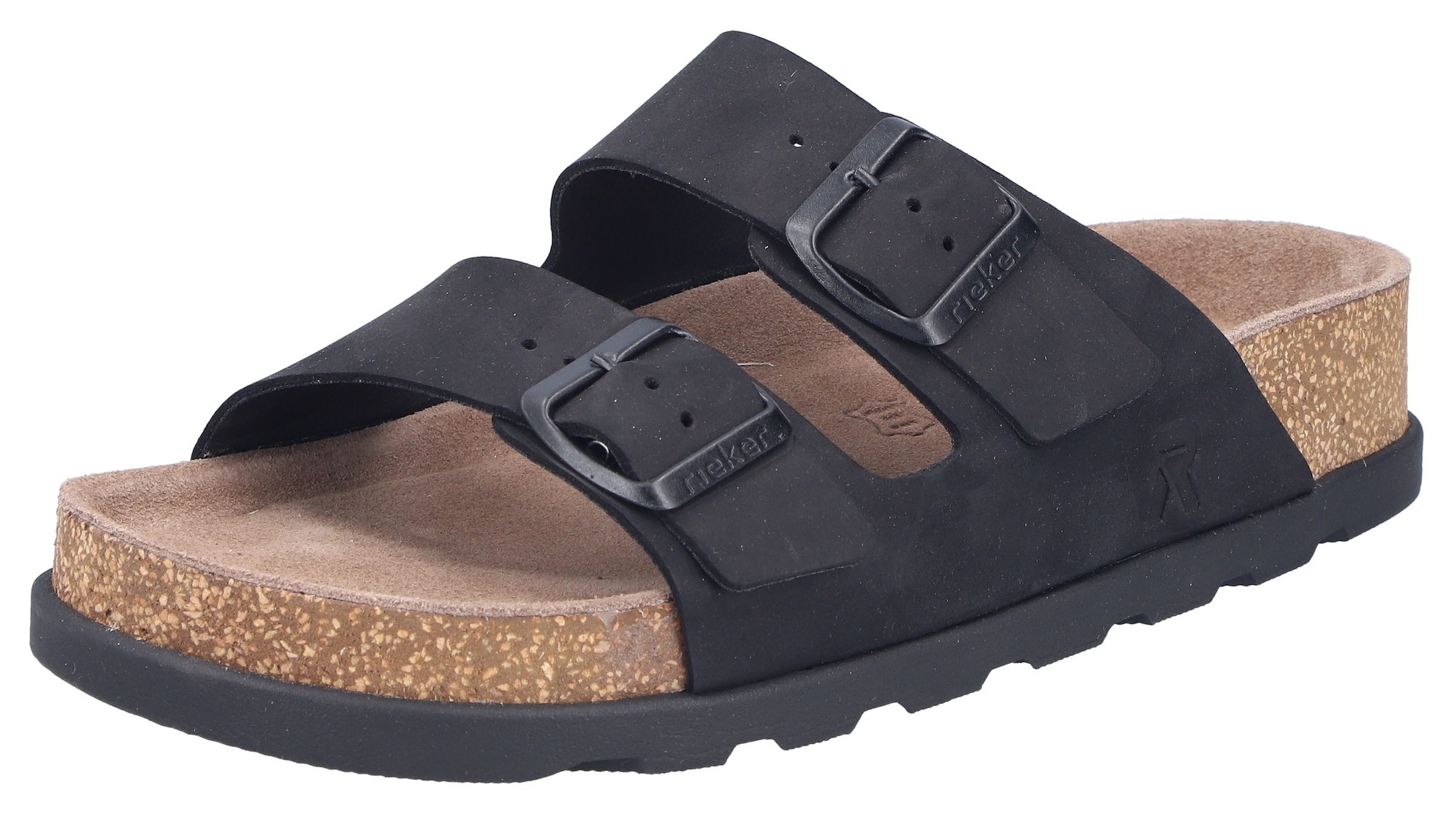 Rieker Pantolette  Hausschuh, Sommerschuh, Strandschuh, Zweischnaller mit Softfußbett