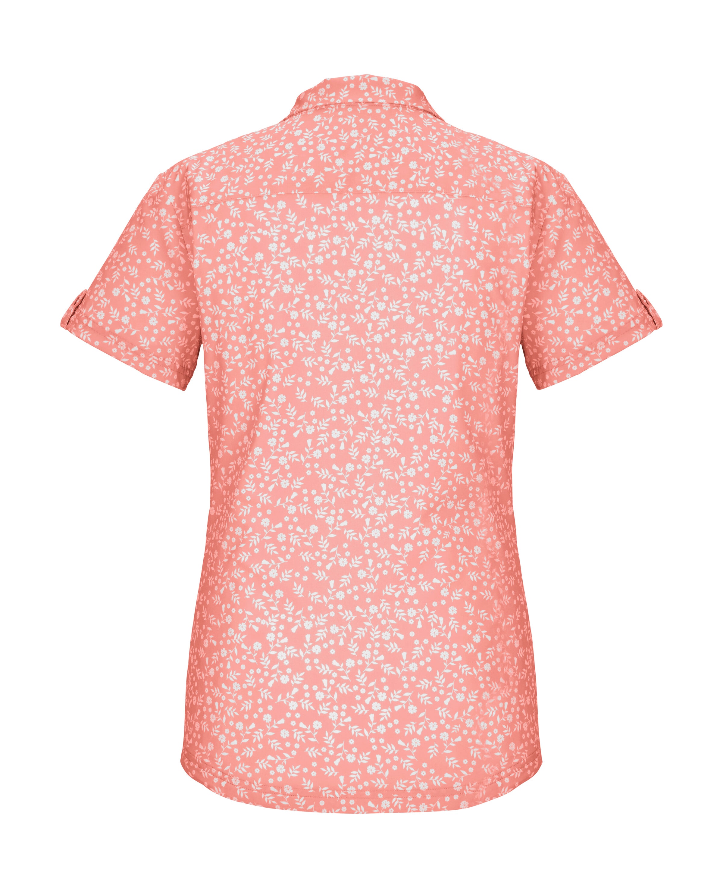 Killtec Funktionshemd »KOS 86 WMN WVN SHRT« Schnelltrocknende Damenbluse mit floralem Print und Zierriegeln