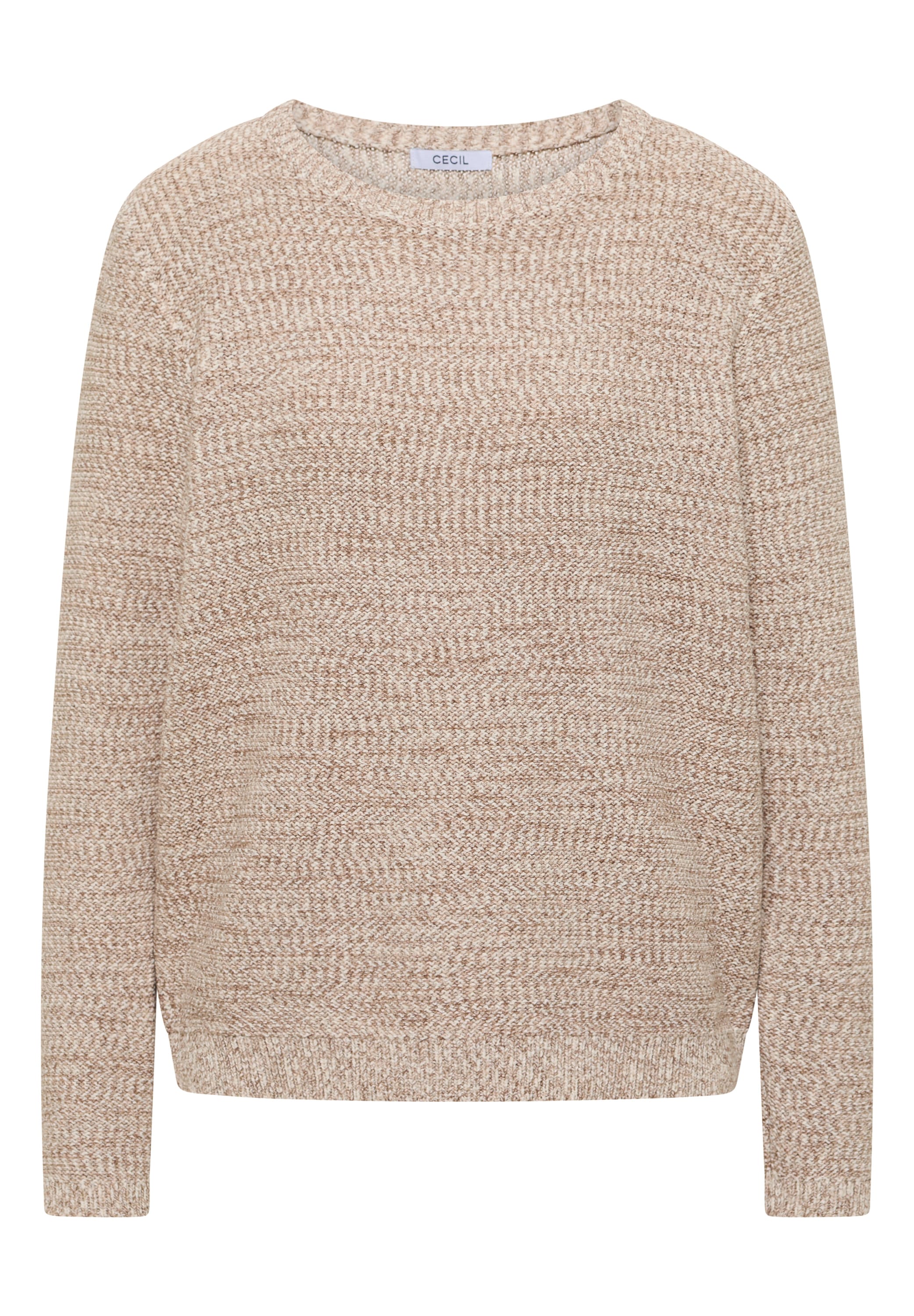 Cecil Strickpullover meliert, mit Rundhals