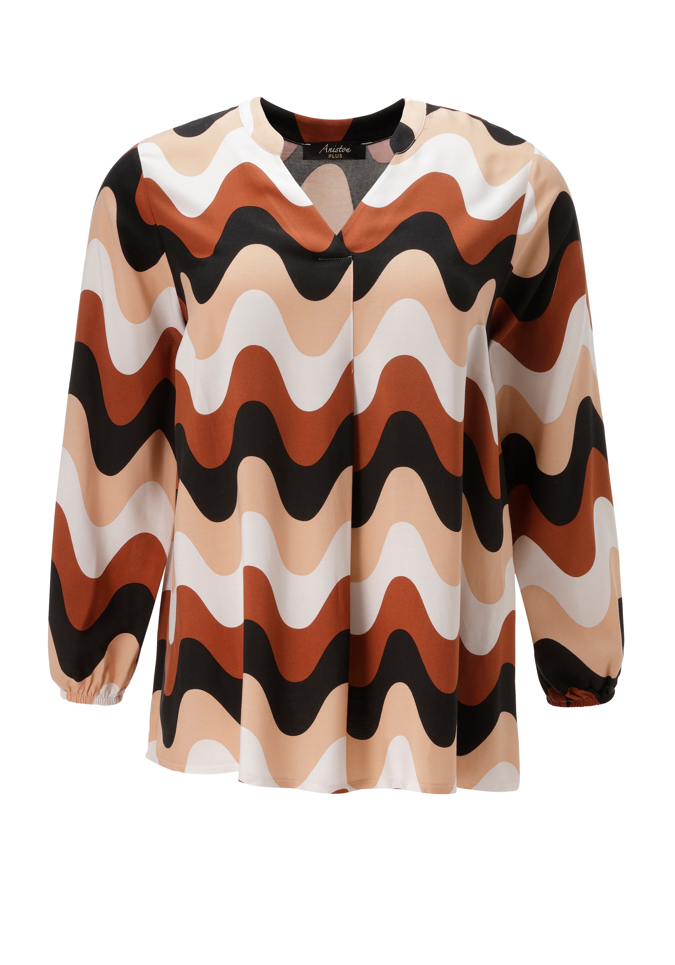 Aniston PLUS Schlupfbluse in tollem Retroprint - NEUE KOLLEKTION