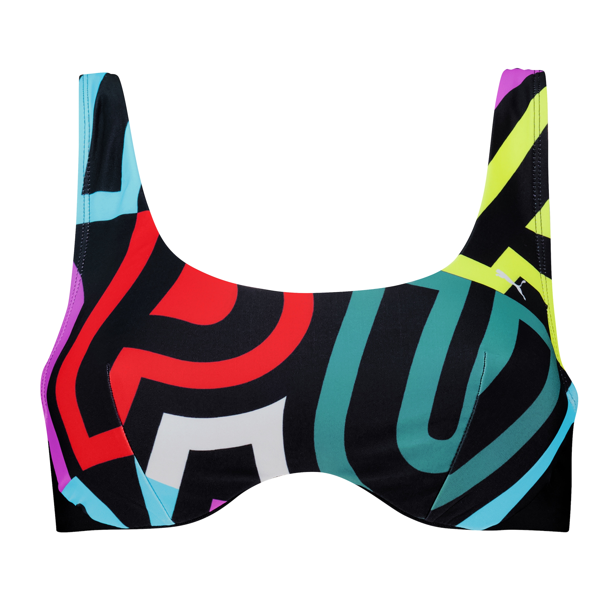 PUMA Badehose »PUMA SWIM WOMEN PRINTED SCOOP NECK TOP 1P«