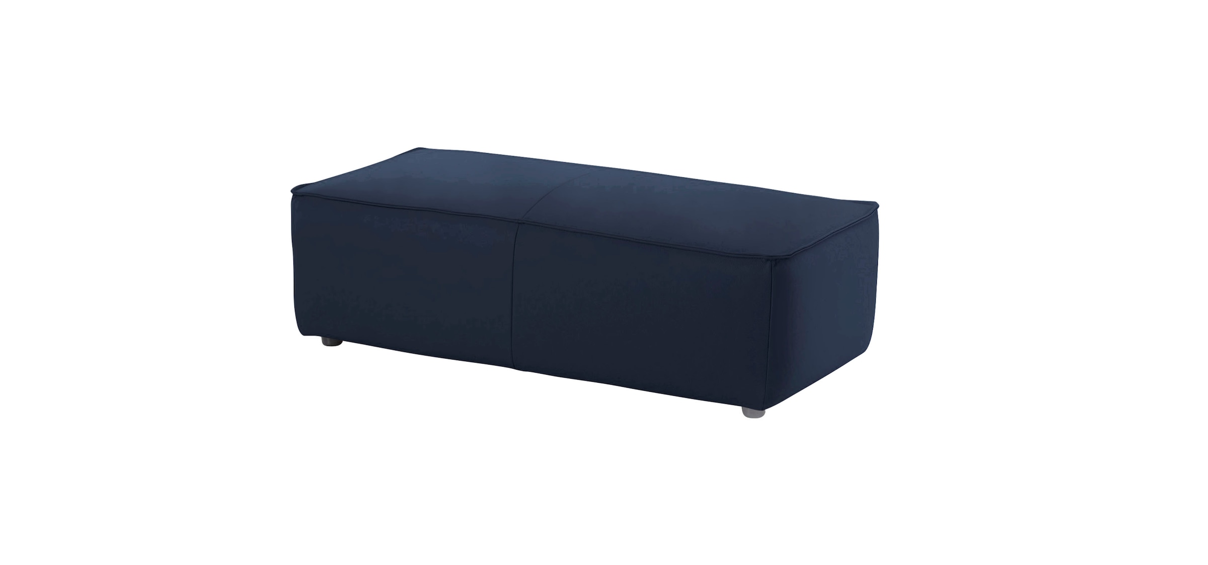 W.SCHILLIG Ecksofa »around-the-block« inklusive Hocker, mit eleganter Biese, mit Federkern