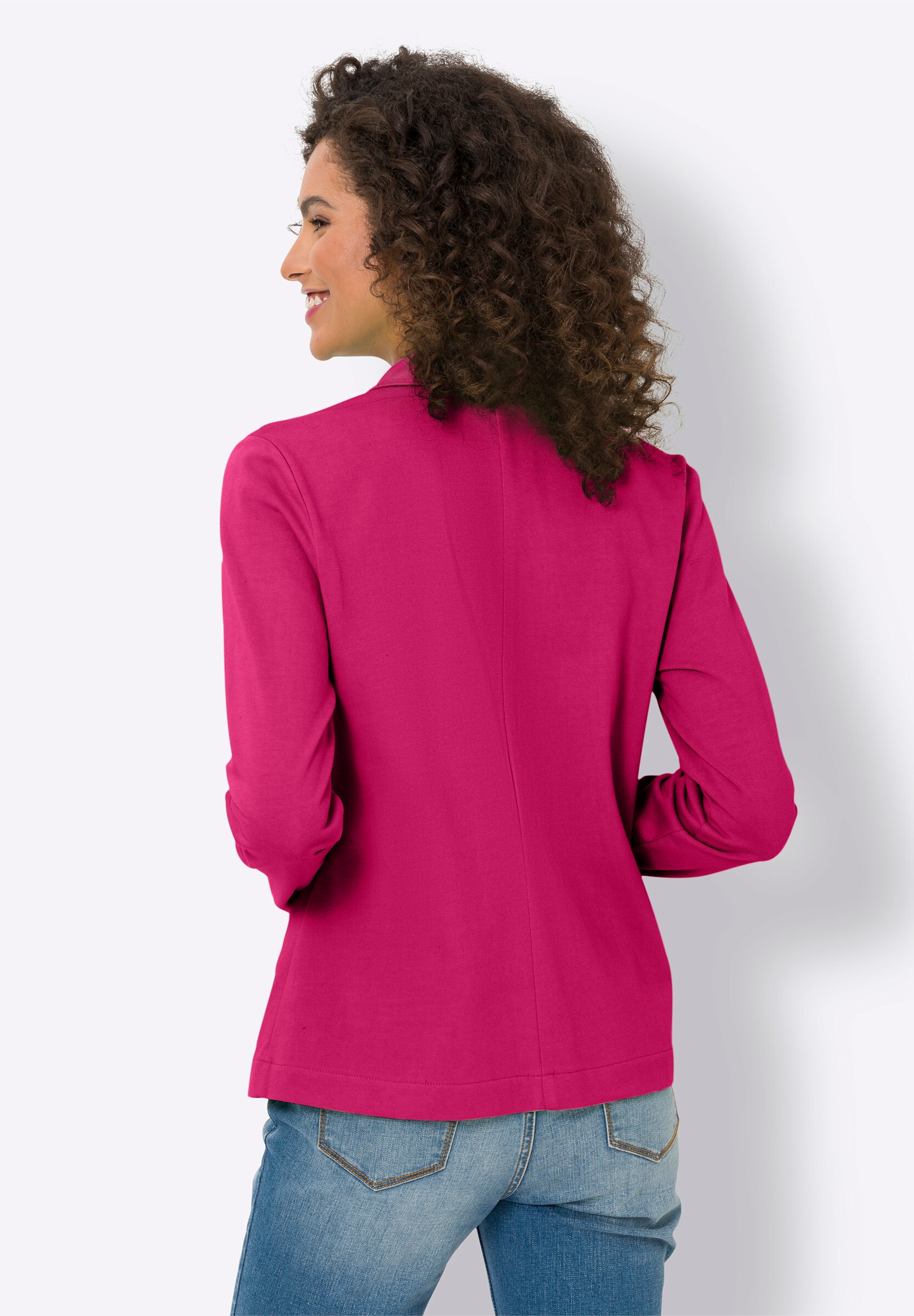 heine Jerseyblazer »Jersey-Blazer Jerseyblazer aus Baumwolle, ungefüttert«