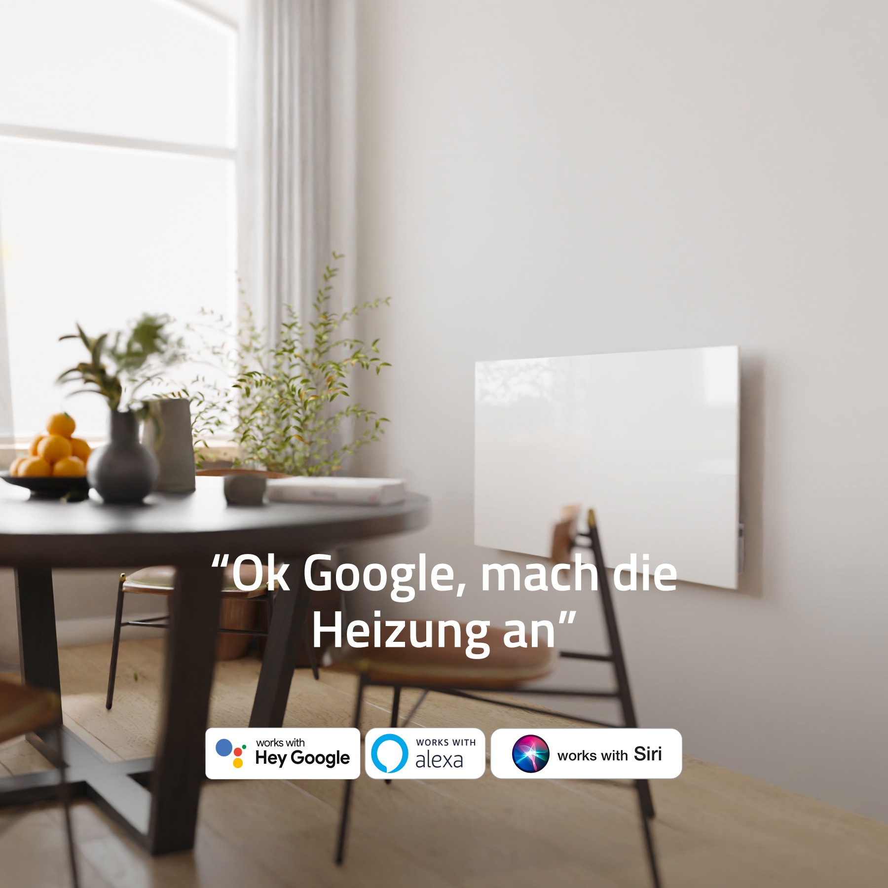 Hombli Smart-Home-Zubehör »Smartes Infrarot Glas Heizpanel 600W«