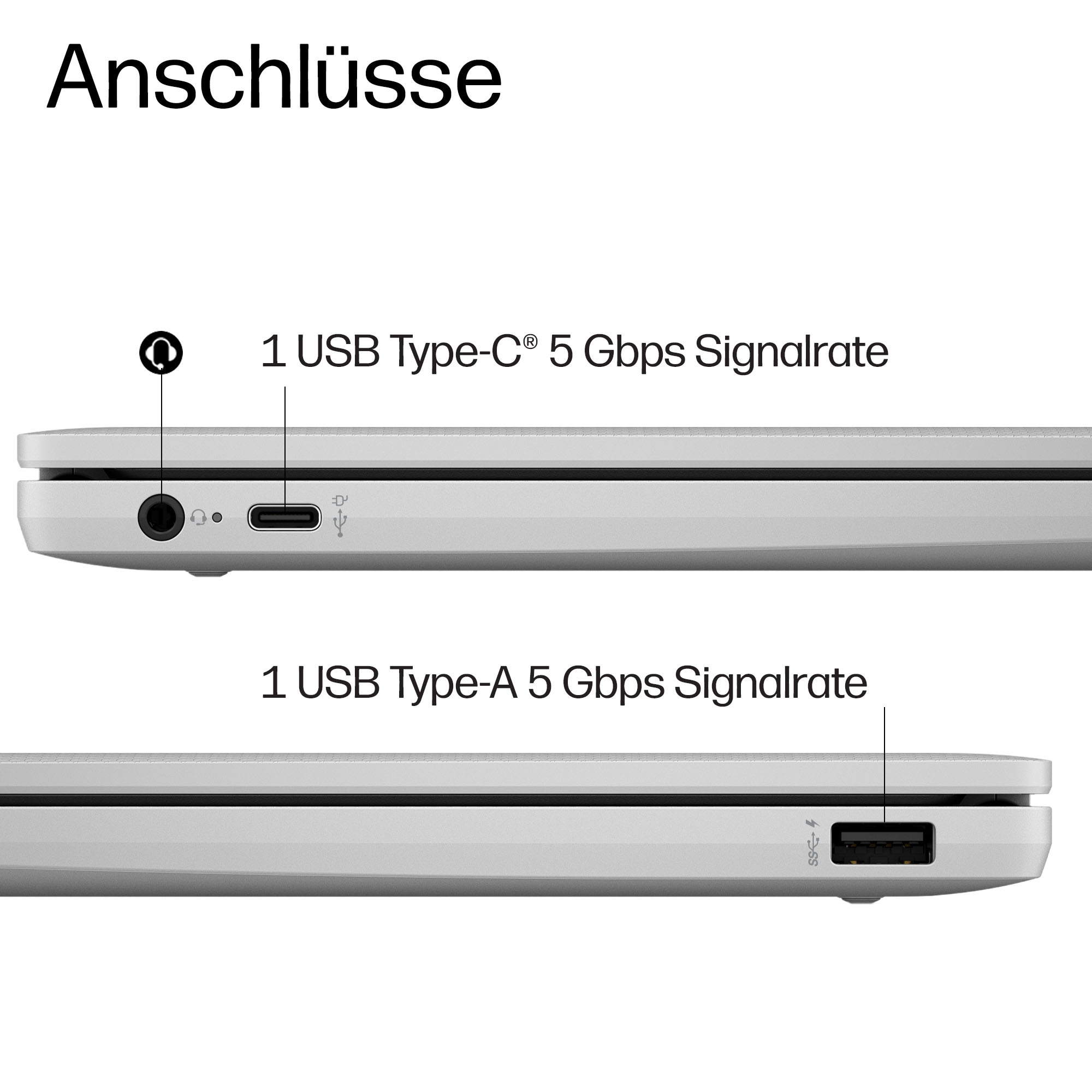 HP Chromebook »14a-nm0215ngx« 35,6 cm / 14 ″ MediaTek Kompanio Mali-G57 MC2 64 GB SSD
