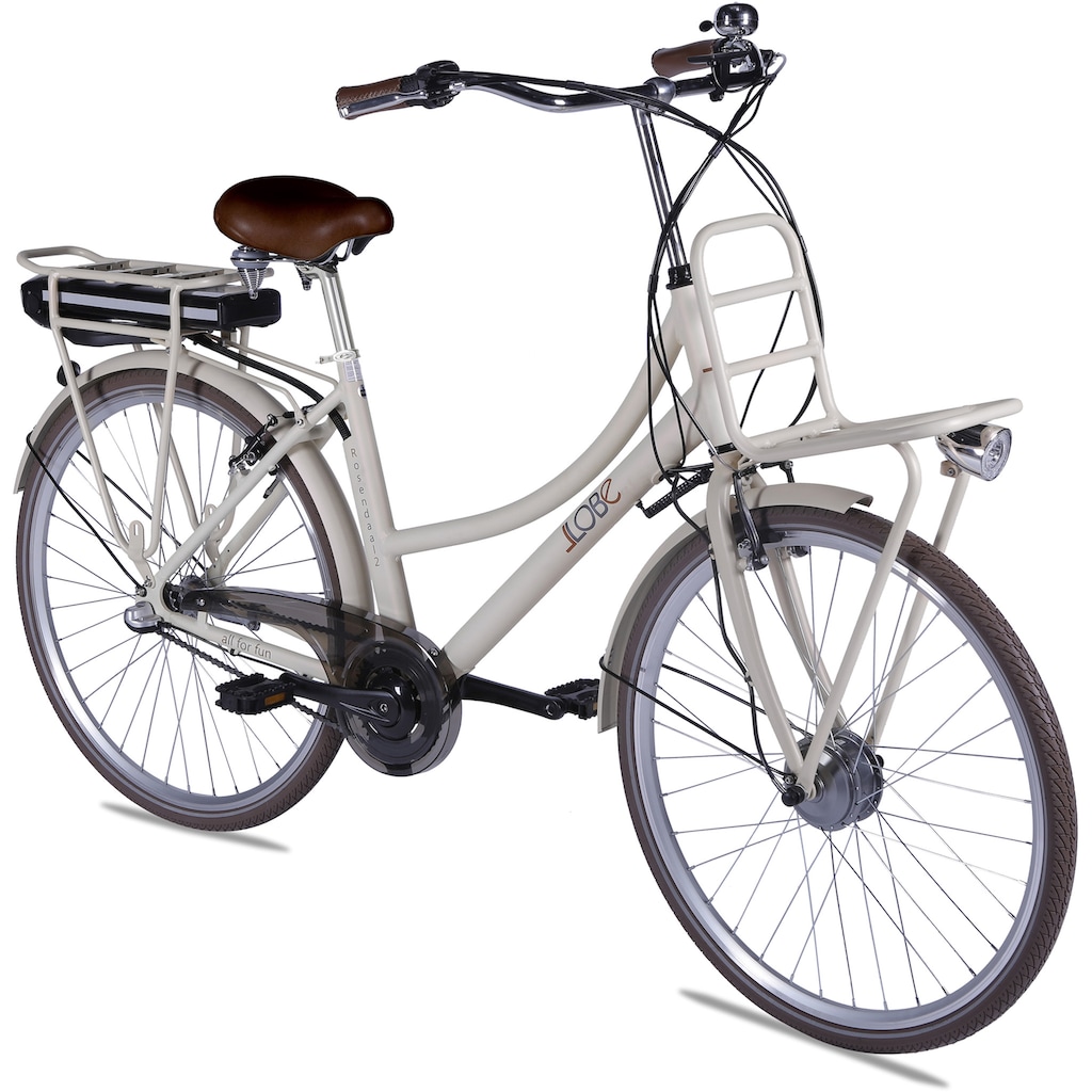 LLobe E-Bike »Rosendaal Lady 15,6 Ah«, 3 Gang, Frontmotor 250 W