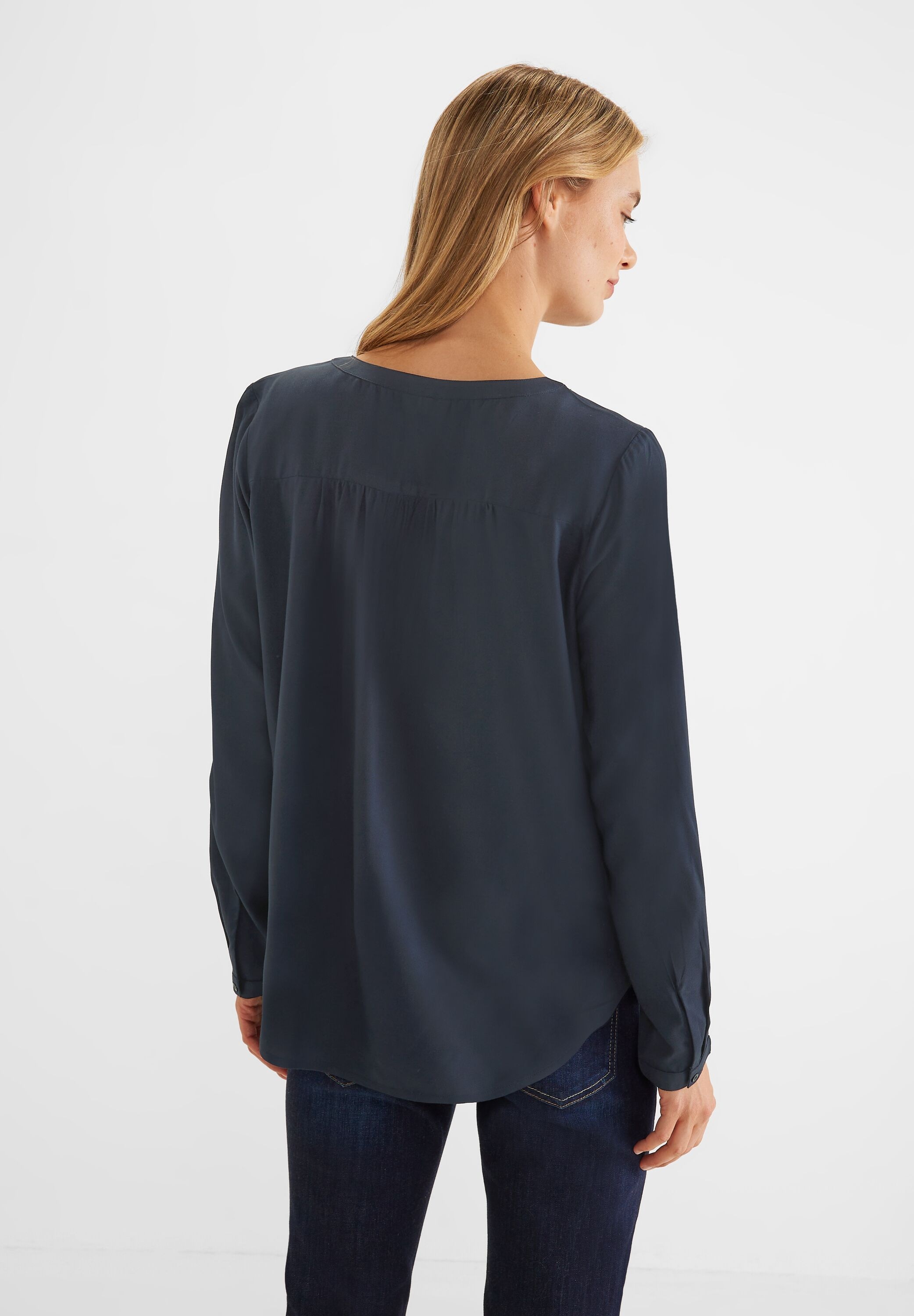STREET ONE Shirtbluse »Style Bamika«, mit Seitenschlitzen