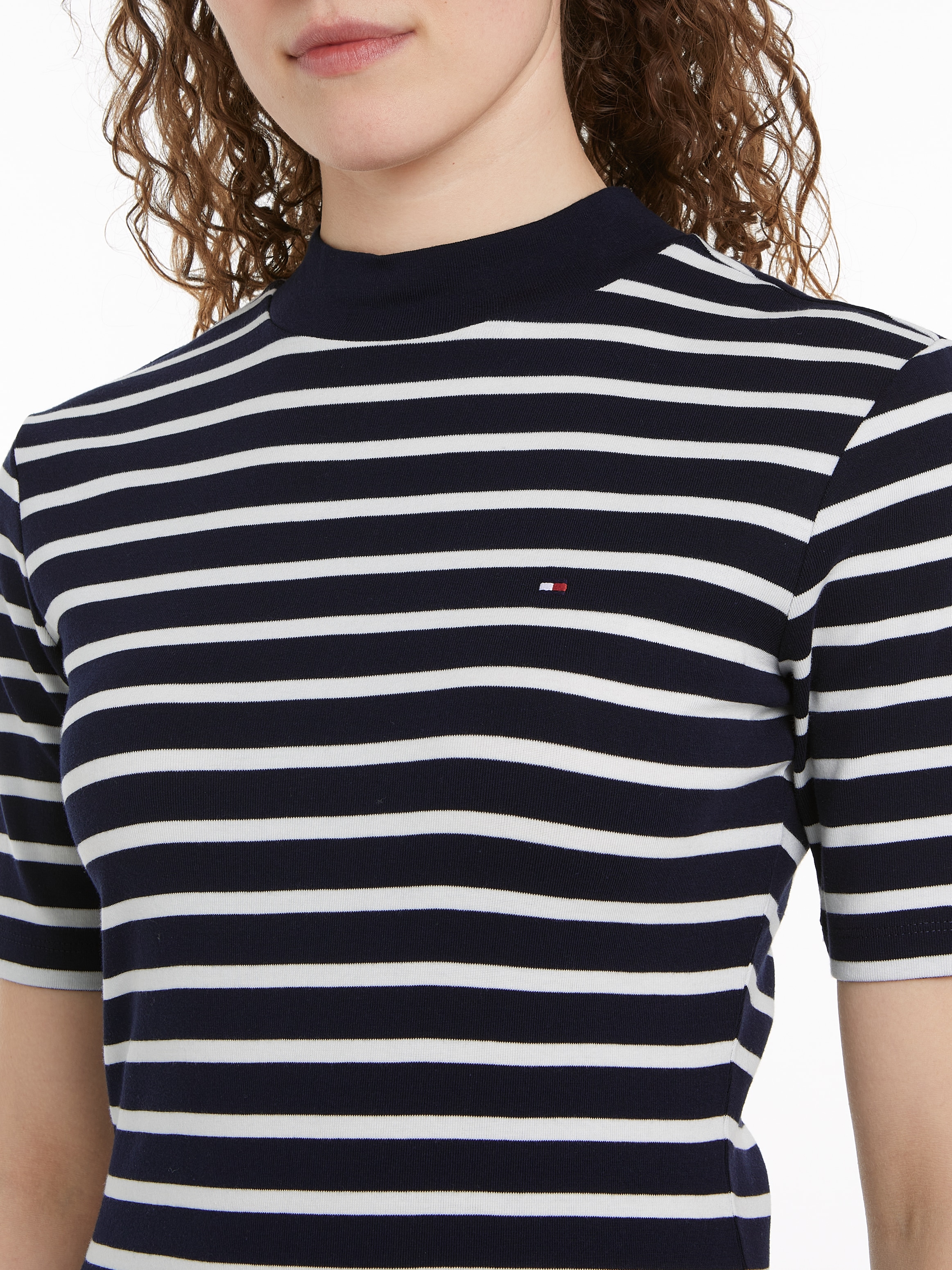 Tommy Hilfiger Shirtkleid »SLIM CODY MOCK-NK DRESS«, mit Mock-neck