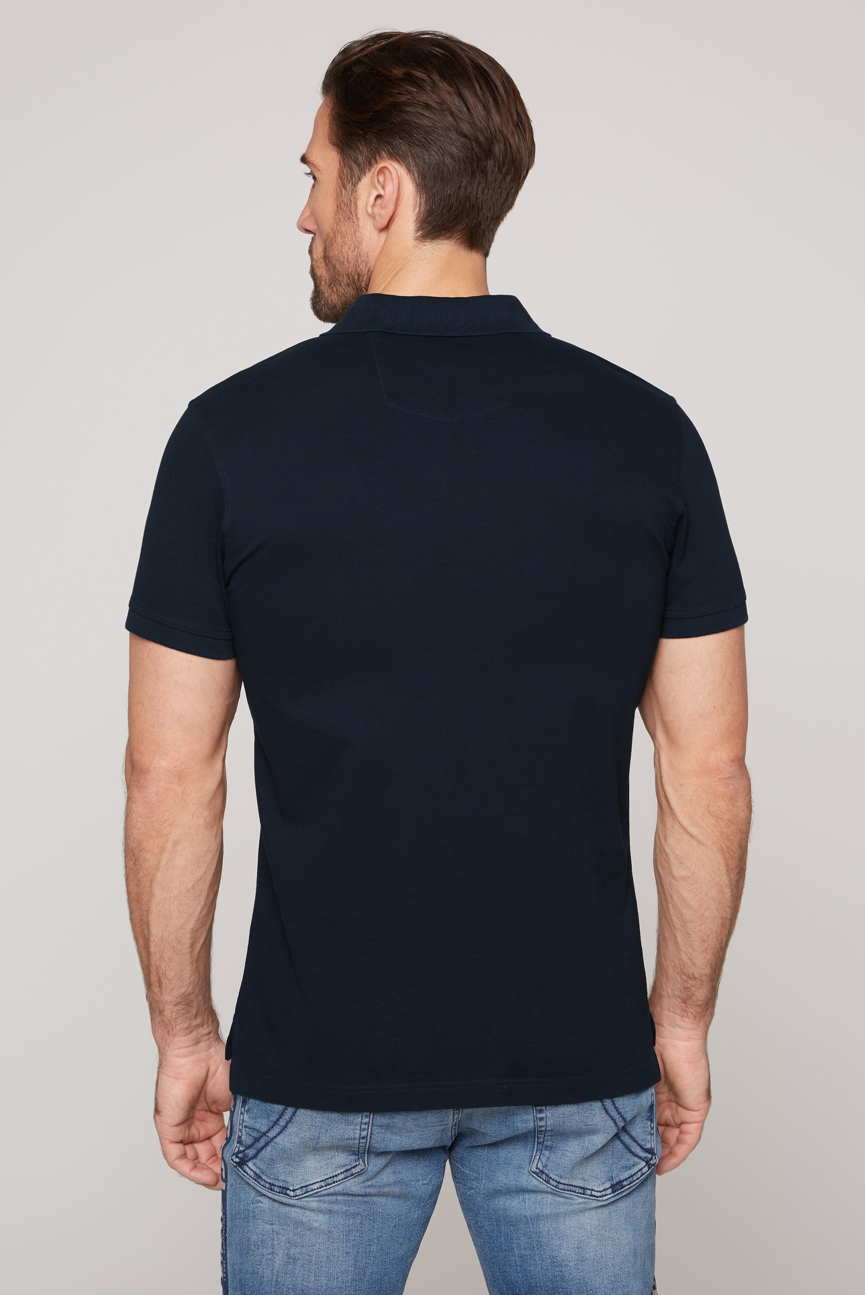 CAMP DAVID Poloshirt, mit kleiner Logo-Stickerei auf Brusthöhe
