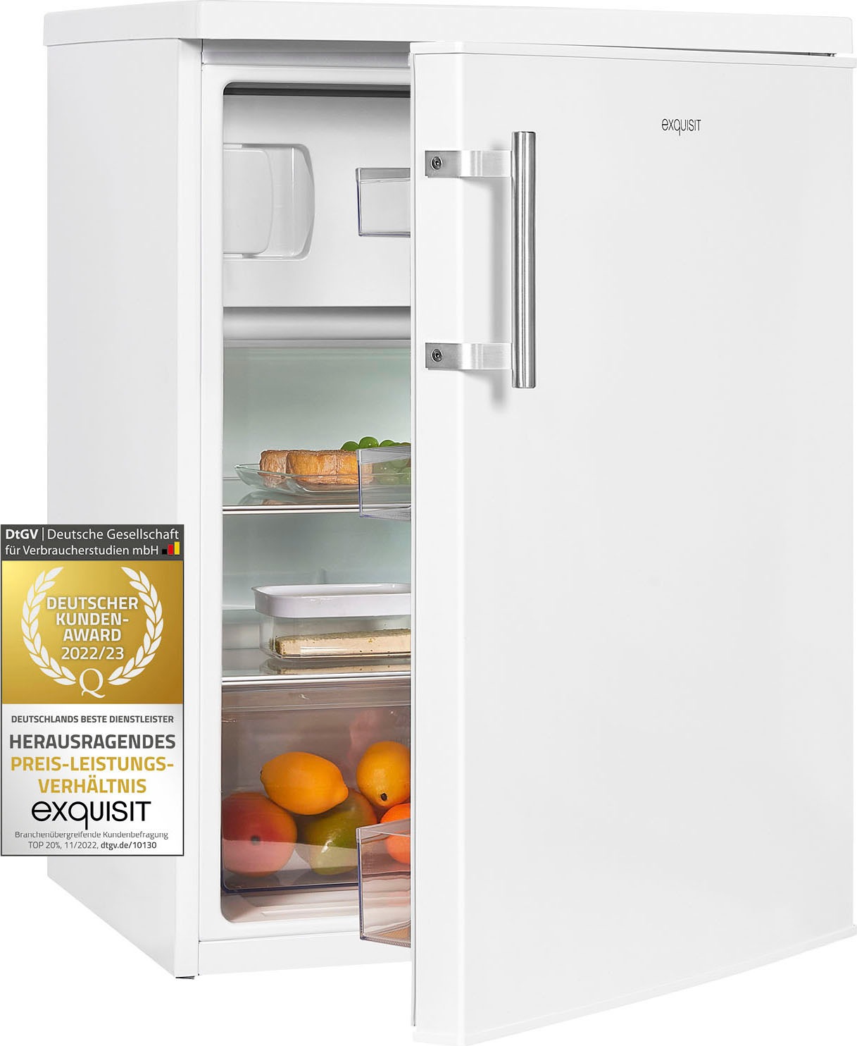 exquisit Kühlschrank, KS18-4-H-170E weiss, 85,0 cm hoch, 60,0 cm breit  jetzt kaufen bei OTTO