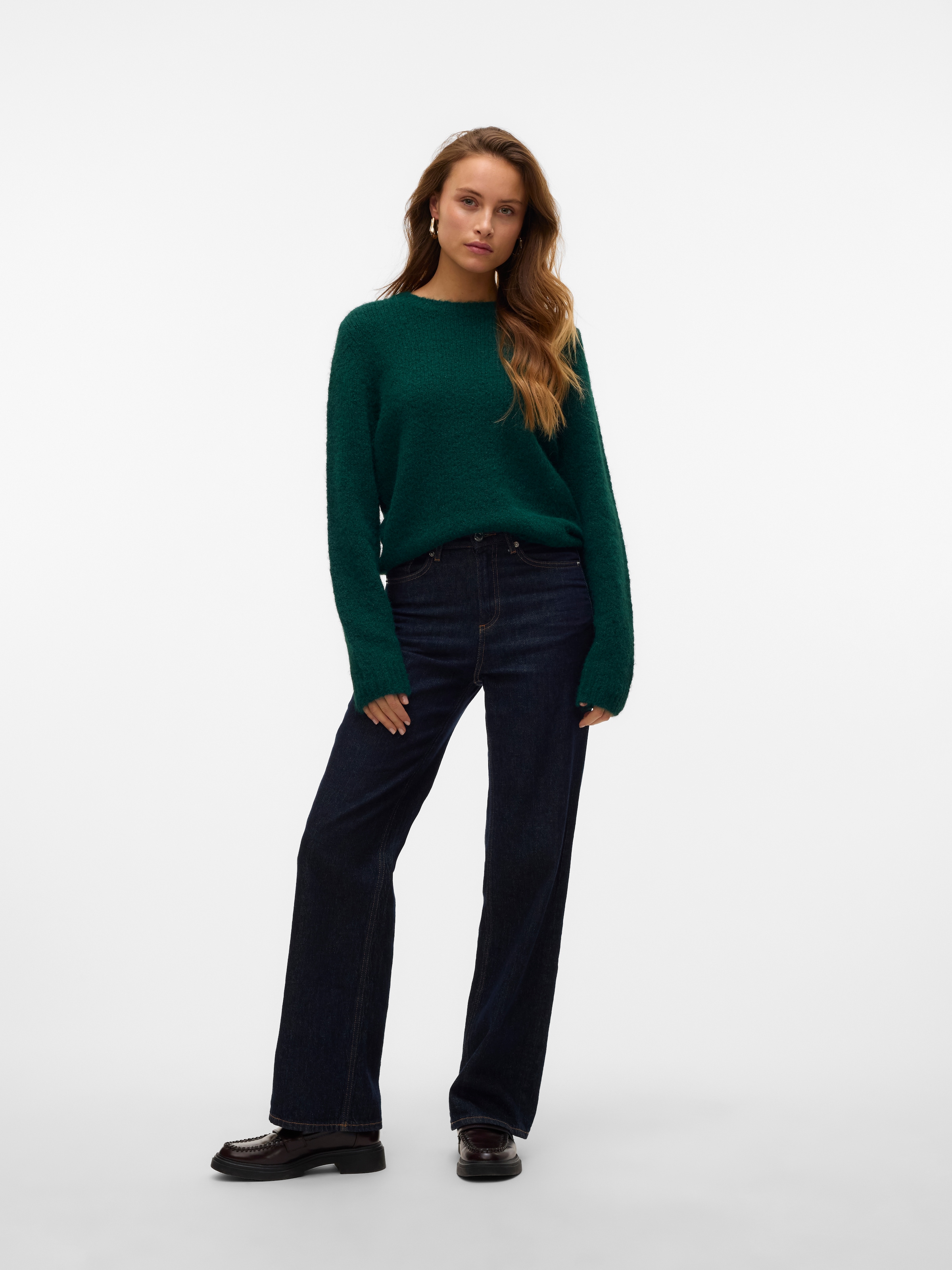 Vero Moda Strickpullover »VMNOVAH LS O-NECK PULLOVER GA NOOS«