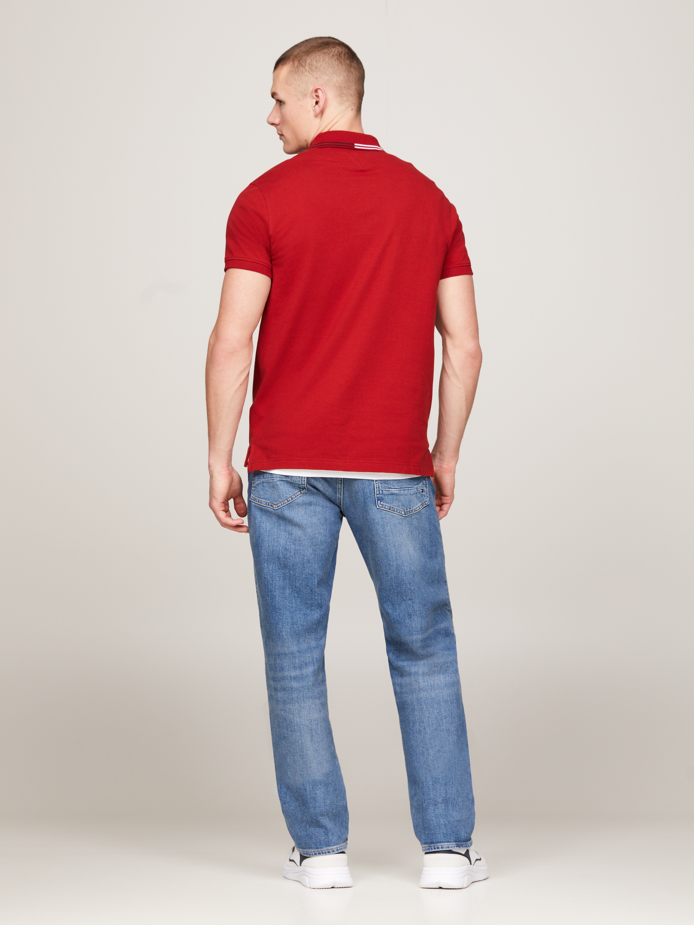 Tommy Hilfiger Poloshirt »RWB ZIP PLACKET TIPPING REG POLO«, mit kontrastfarbenen Streifen am Kragen