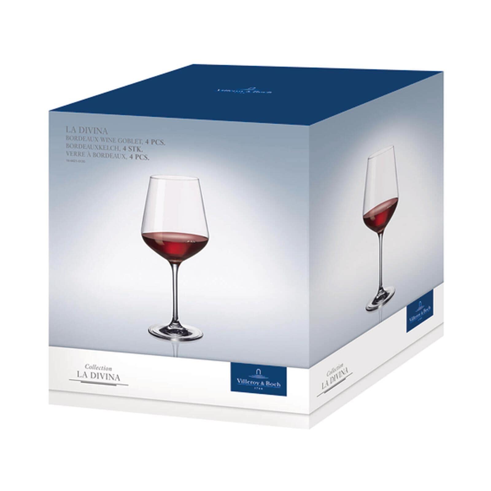 Villeroy & Boch Rotweinglas »Bordeauxgläser La Divina 650 ml 4er Set transparent«