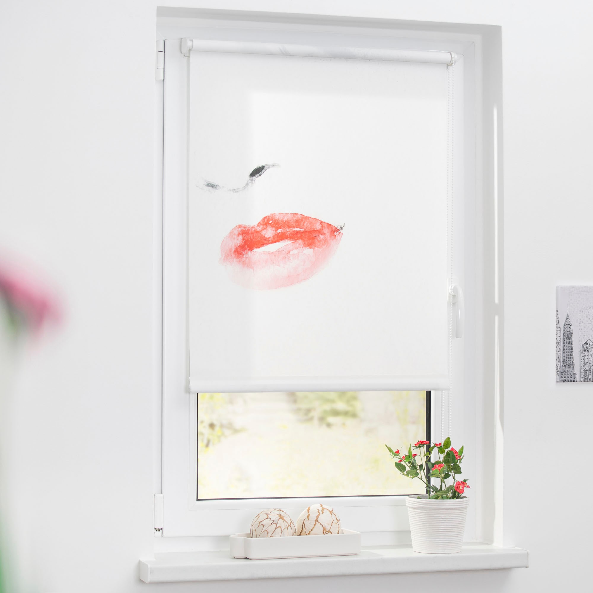 LICHTBLICK ORIGINAL Seitenzugrollo »Rollo Klemmfix, ohne Bohren, Verdunkelung, Face - Weiß« verdunkelnd Verdunkelung | energiesparend freihängend