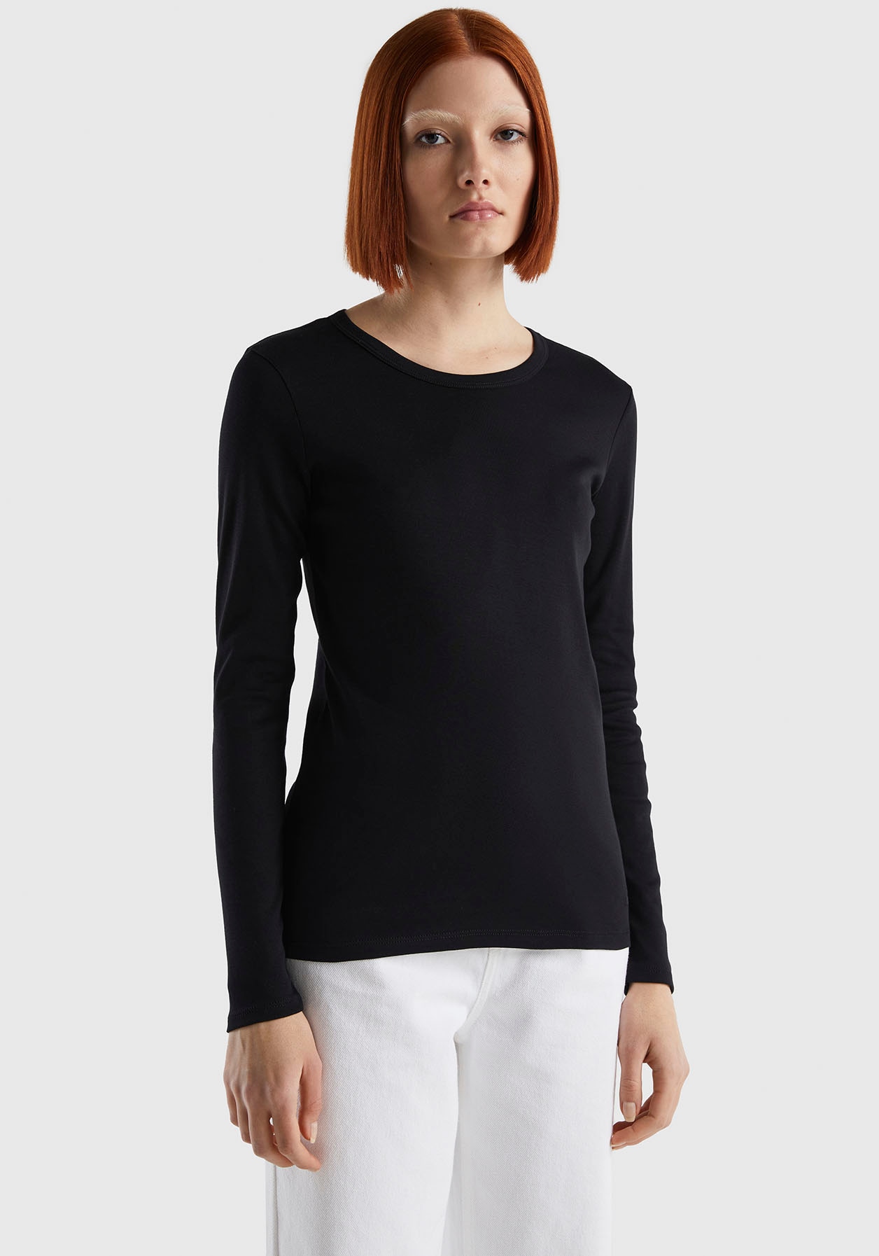 United Colors of Benetton Langarmshirt, im Basic-Look