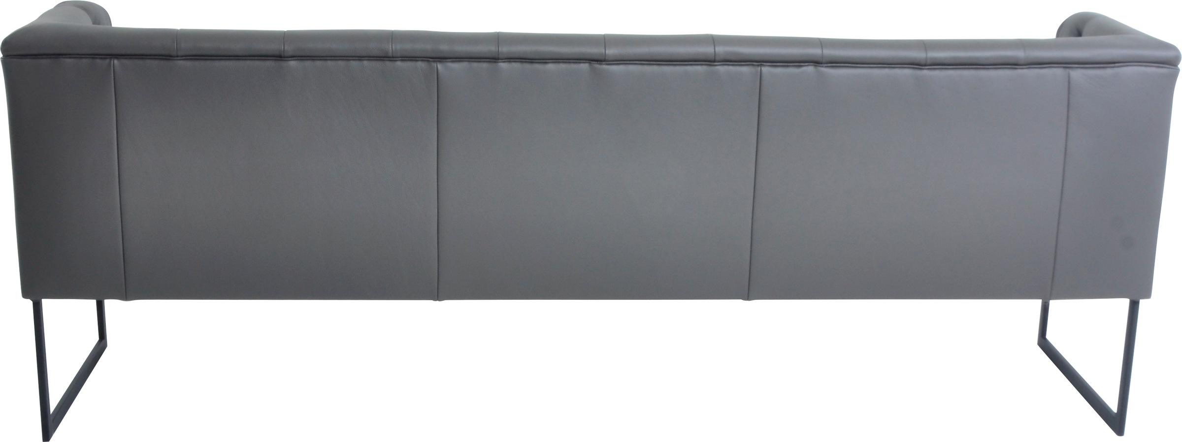 K+W Komfort & Wohnen Polsterbank »Creso« im modernen Chesterfield-Look, mit schwarzen Kufenfüßen