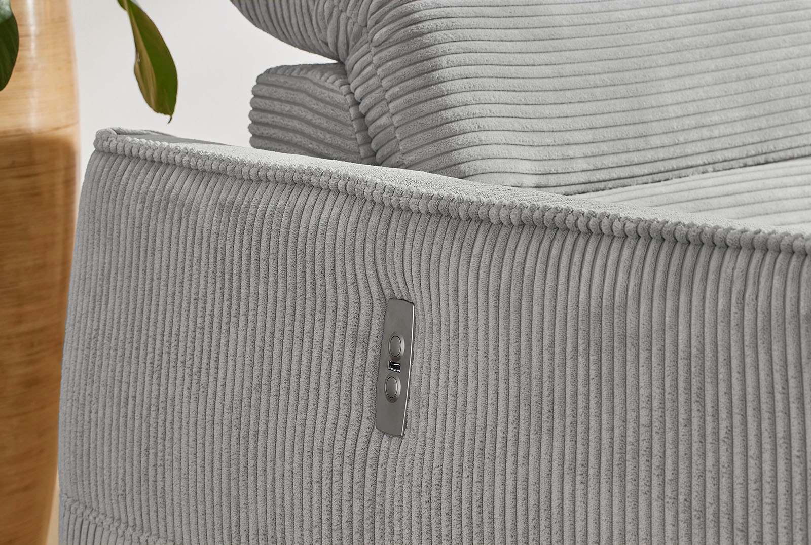 Jockenhöfer Gruppe Ecksofa »Double One L-Form«, mit 2x 120cm breiten, elektromotorischen Relaxfunktionen