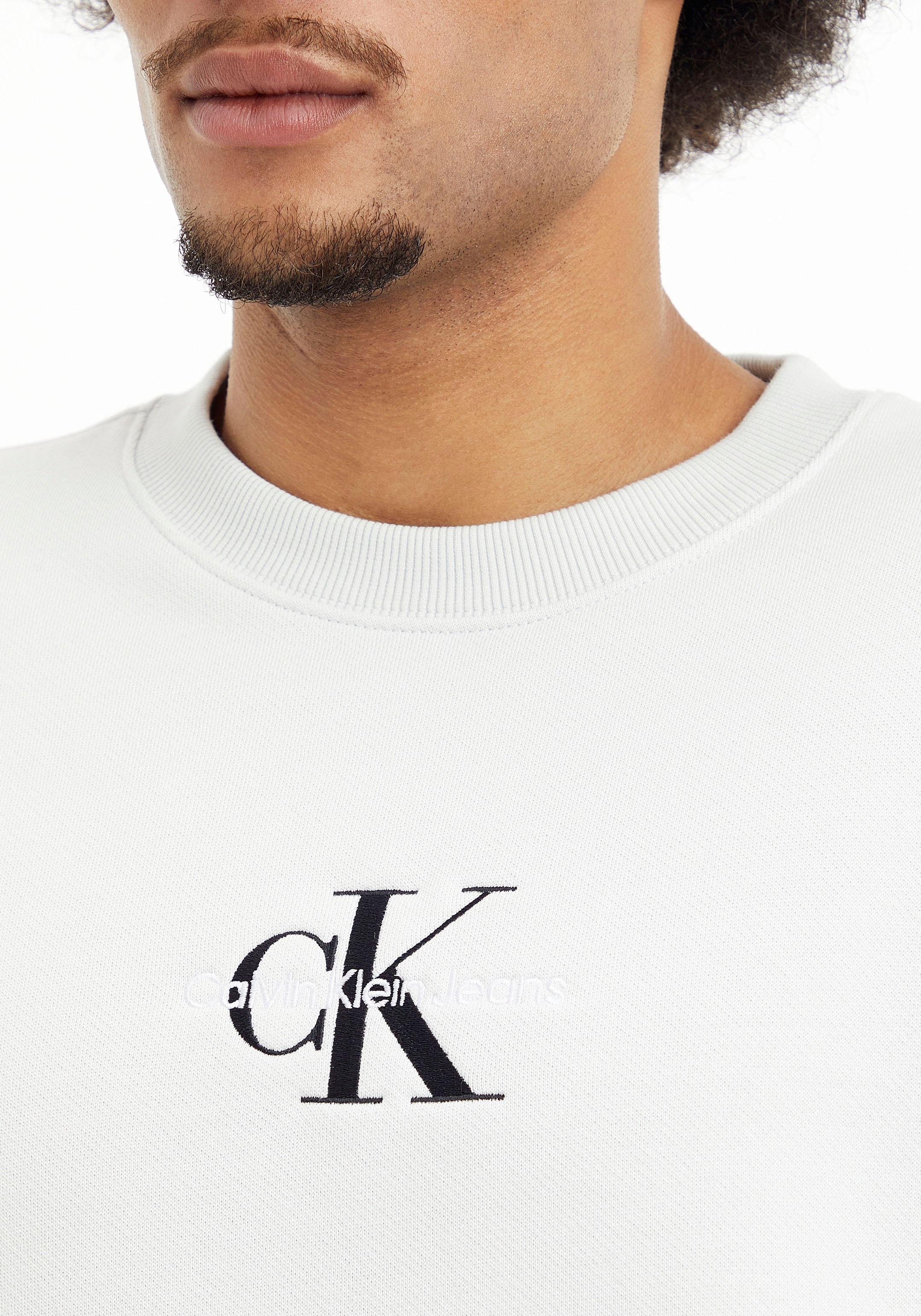 Calvin Klein Sweatshirt OTTO »MONOGRAM CREW online Jeans LOGO bei NECK«