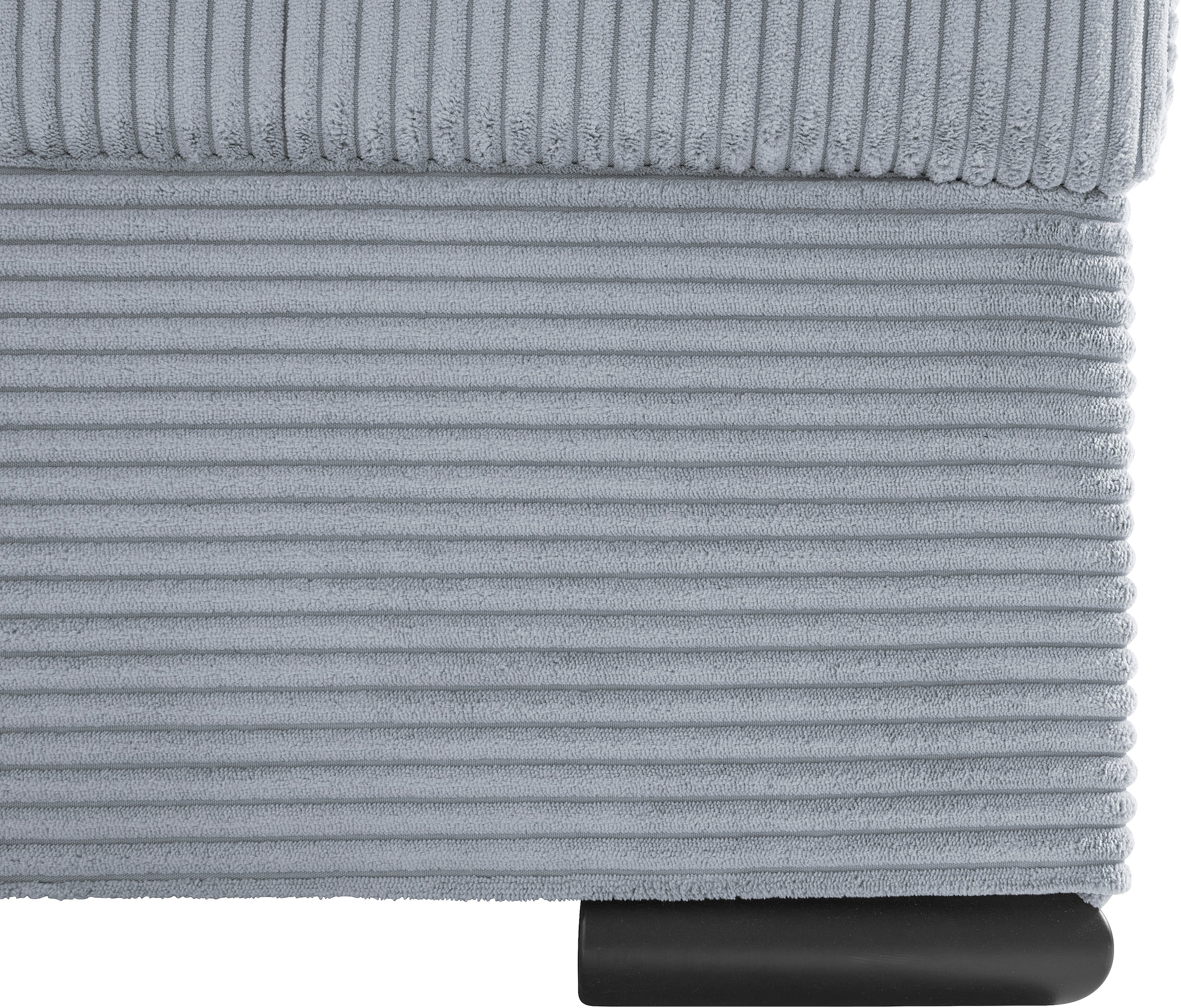COLLECTION AB Wohnlandschaft »Josy, U-Form, Schlafsofa mit Bettkasten«, (Cord-/Mix), flexible Recamiere, Breite: 269cm, inklusive Rückenkissen, Cord