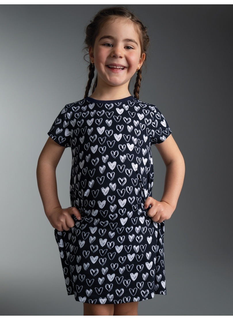 Trigema Jerseykleid »TRIGEMA Kleid mit süßen Herz Motiven« 1 tlg.