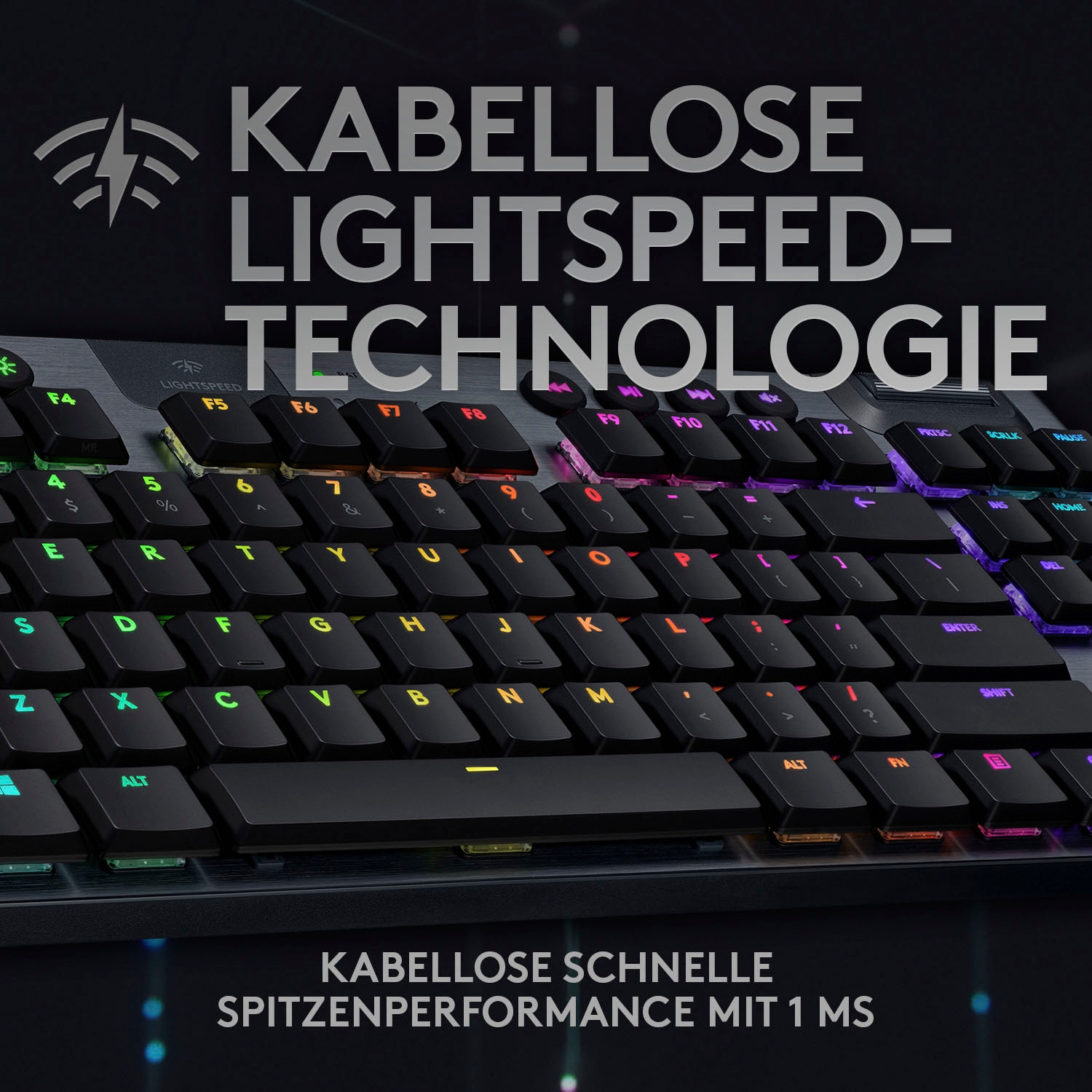 Logitech G Gaming-Tastatur »G915 TKL Tenkeyless LIGHTSPEED«, (Multimedia-Tasten-Fn-Tasten-USB-Anschluss)