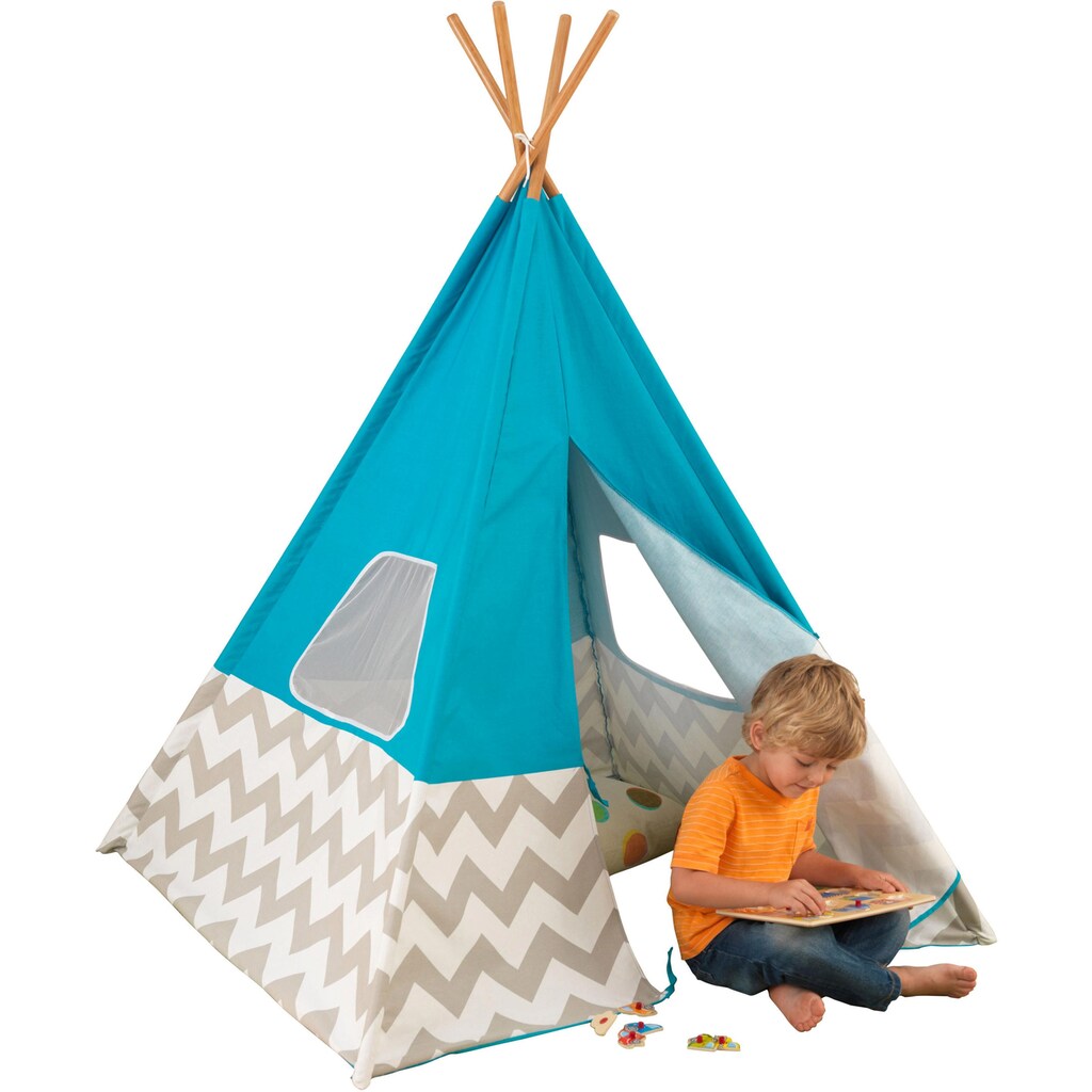 KidKraft® Spielzelt »Tipi, Chevronmuster«