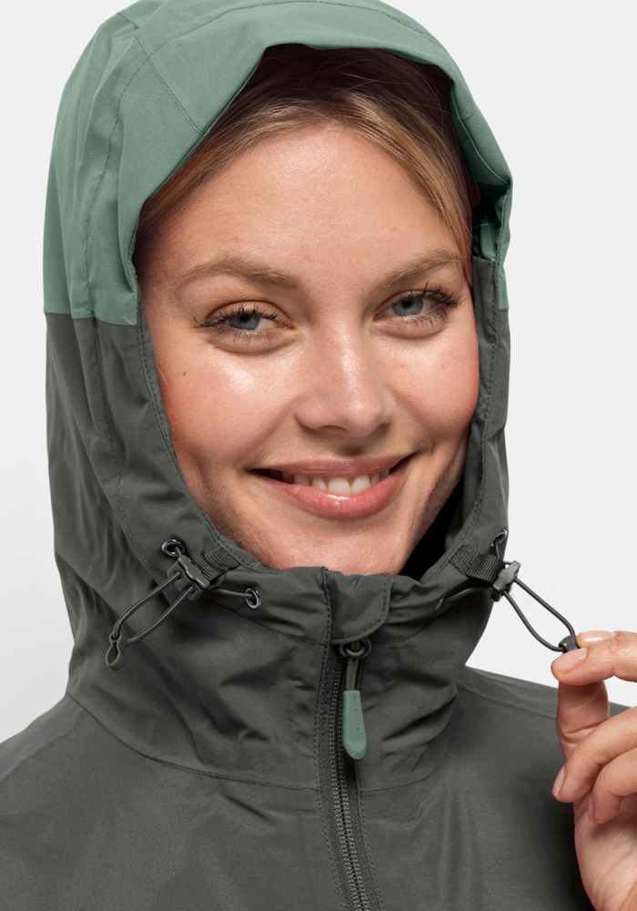 Jack Wolfskin Outdoorjacke »WEILTAL 2L JKT W«, mit Kapuze