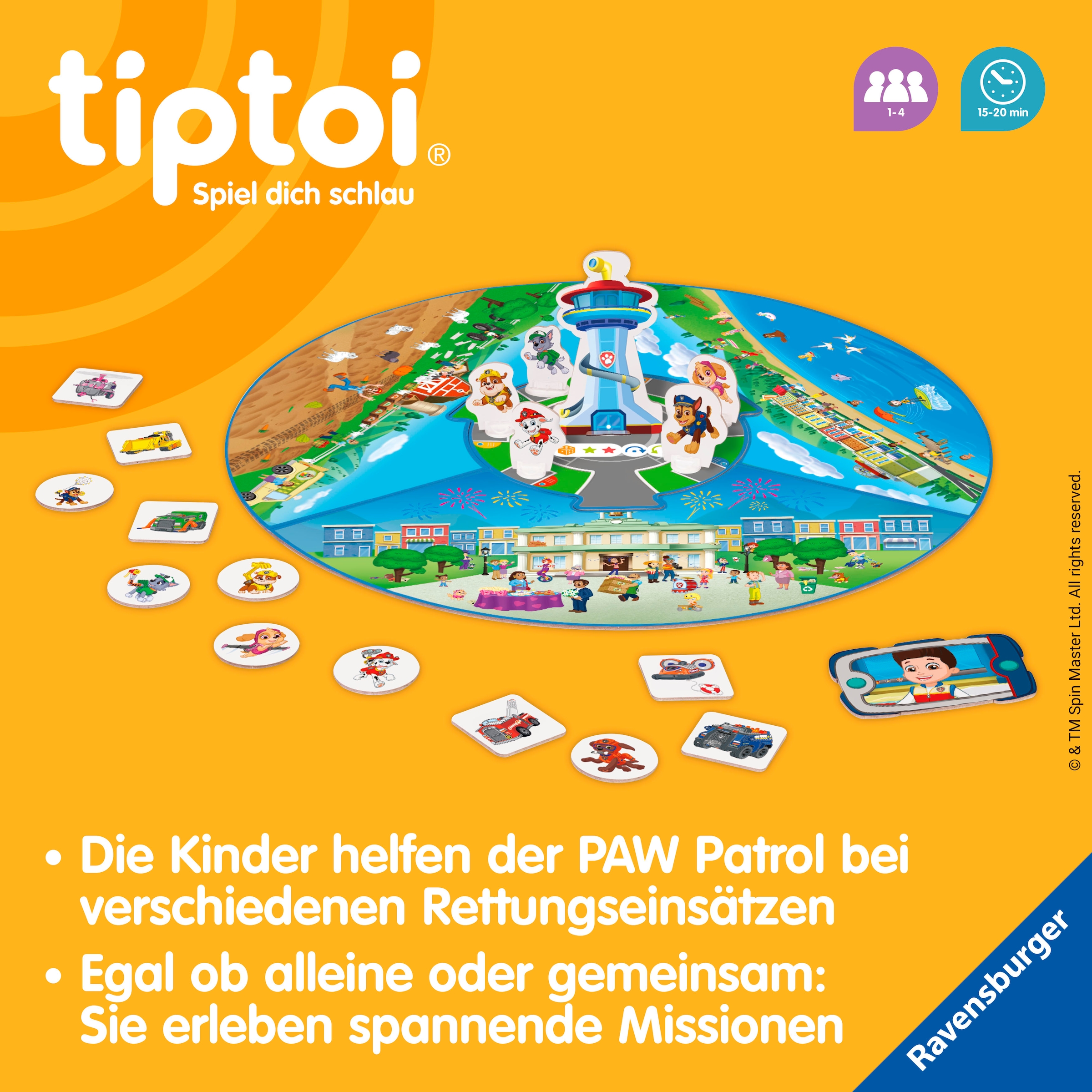 Ravensburger Spiel »tiptoi® PAW Patrol Rettungseinsatz«, Made in Europe