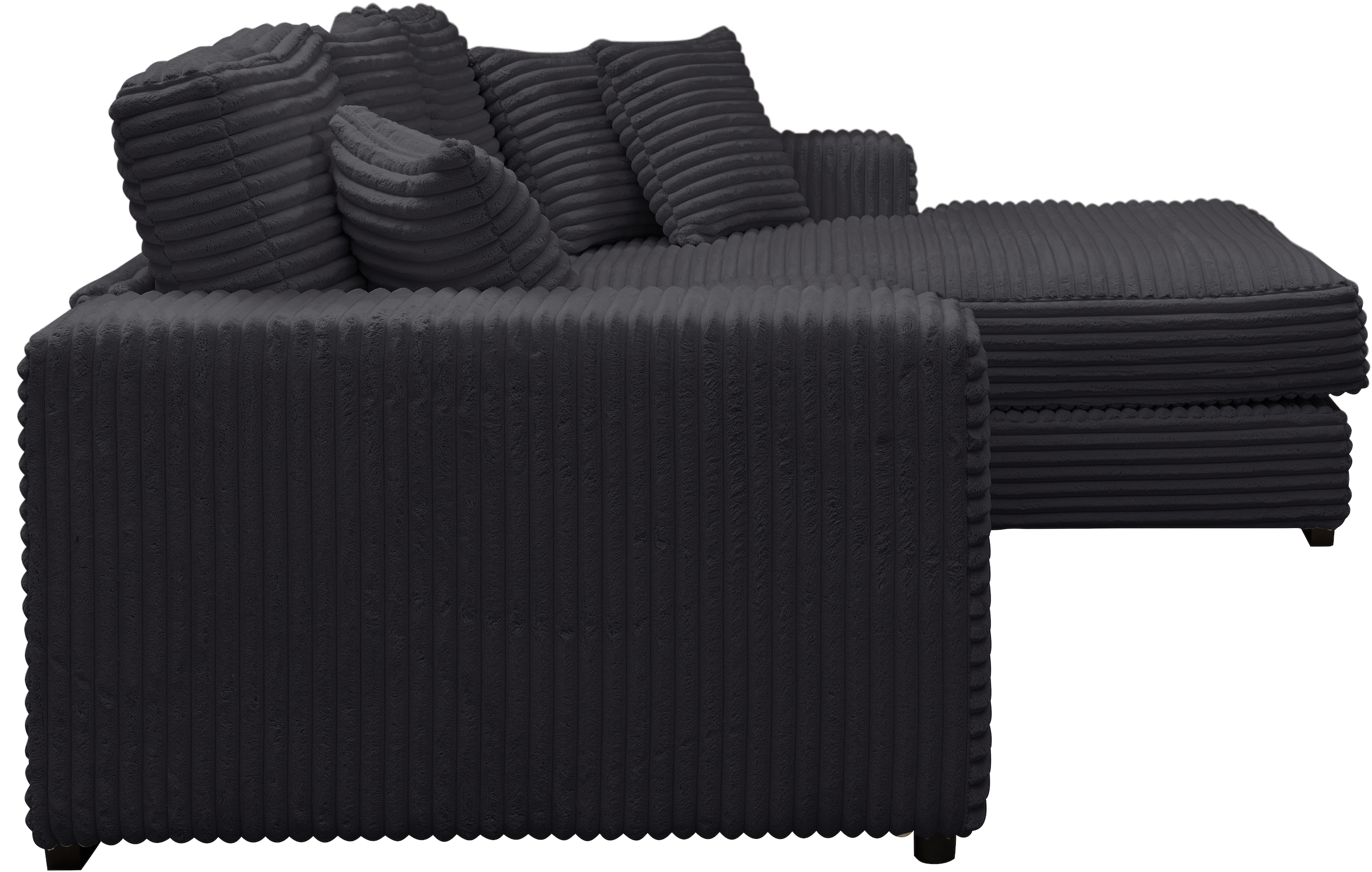 WERK2 Ecksofa »Eden modern und zeitlos, geschmackvolles Sofa, Breite 286cm, L-Form«, Design Ecksofa in Cord mit besonders weichem Sitzkomfort