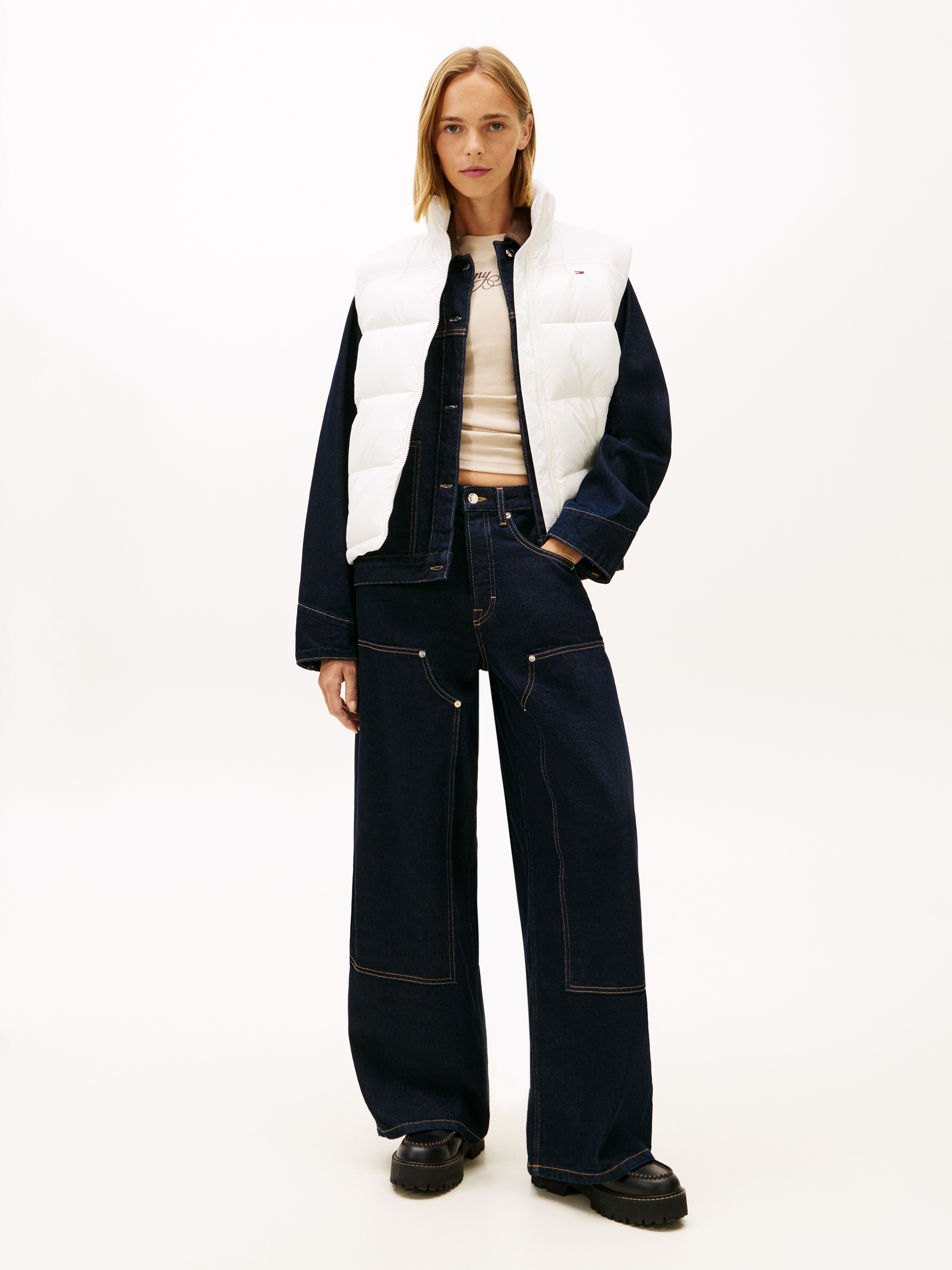 Tommy Jeans Steppweste »TJW ESSENTIAL PUFFER VEST SHINY«