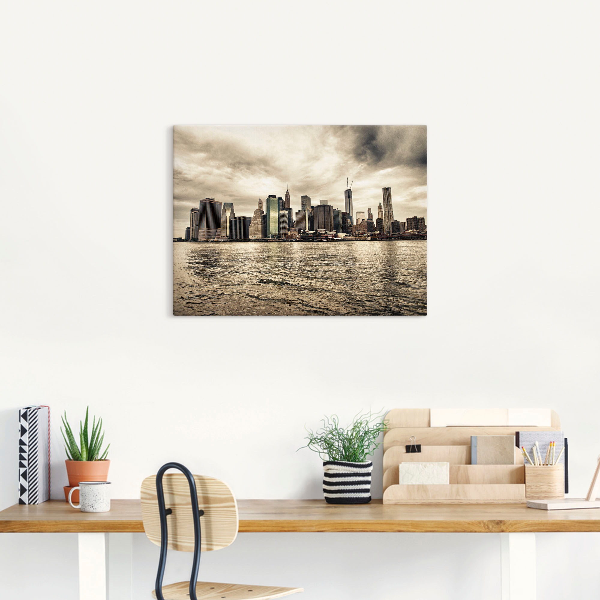 Artland Wandbild »Lower Manhattan Skyline«, Amerika, (1 St.), als Leinwandbild, Poster in verschied. Größen