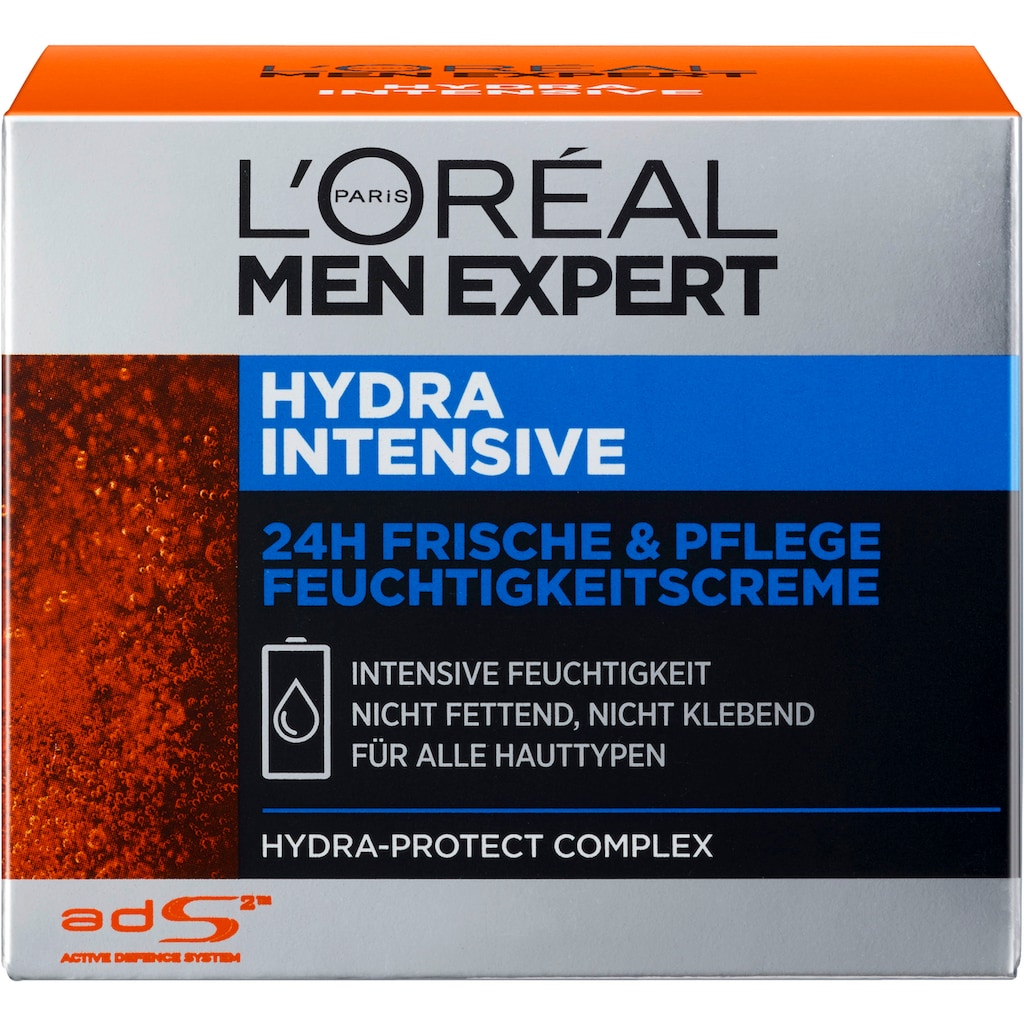 L'ORÉAL PARIS MEN EXPERT Feuchtigkeitscreme »Hydra Intensive«, für sensible Männerhaut; zieht schnell, ohne fetten ein
