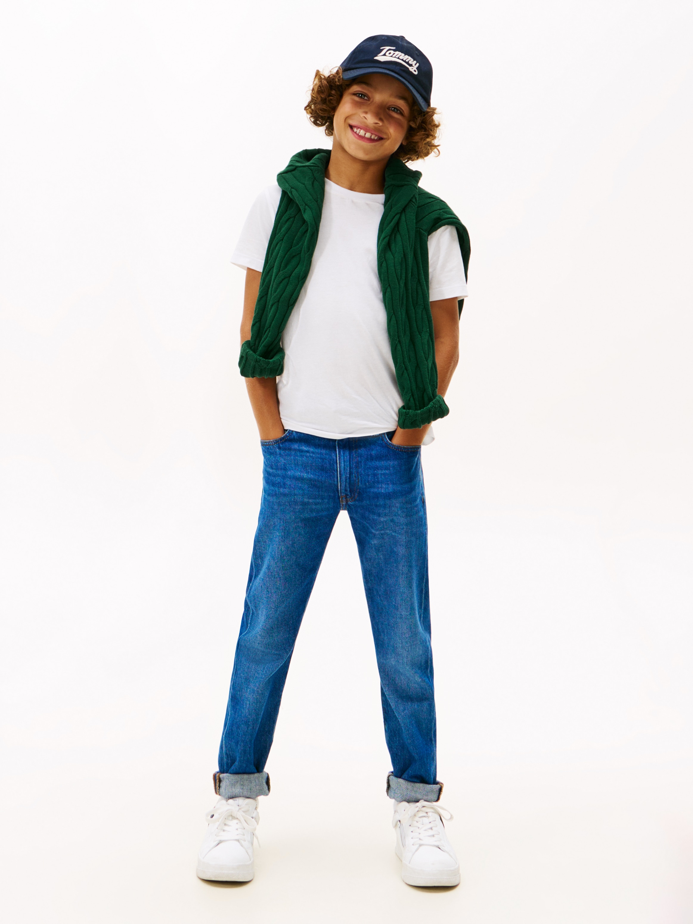 Tommy Hilfiger T-Shirt »ESSENTIAL ARCHIVE FIT TEE SS« Kinder bis 16 Jahre, Rundhals, Logostickerei